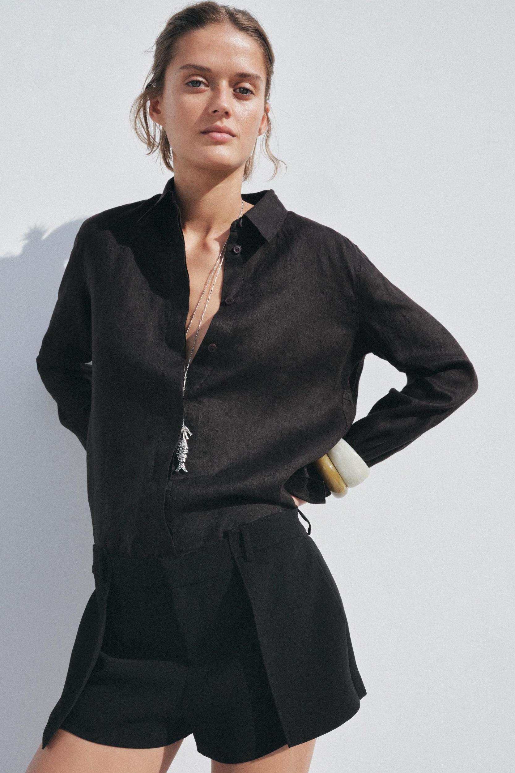 PLEATED SHORTS ZW COLLECTION Product Image