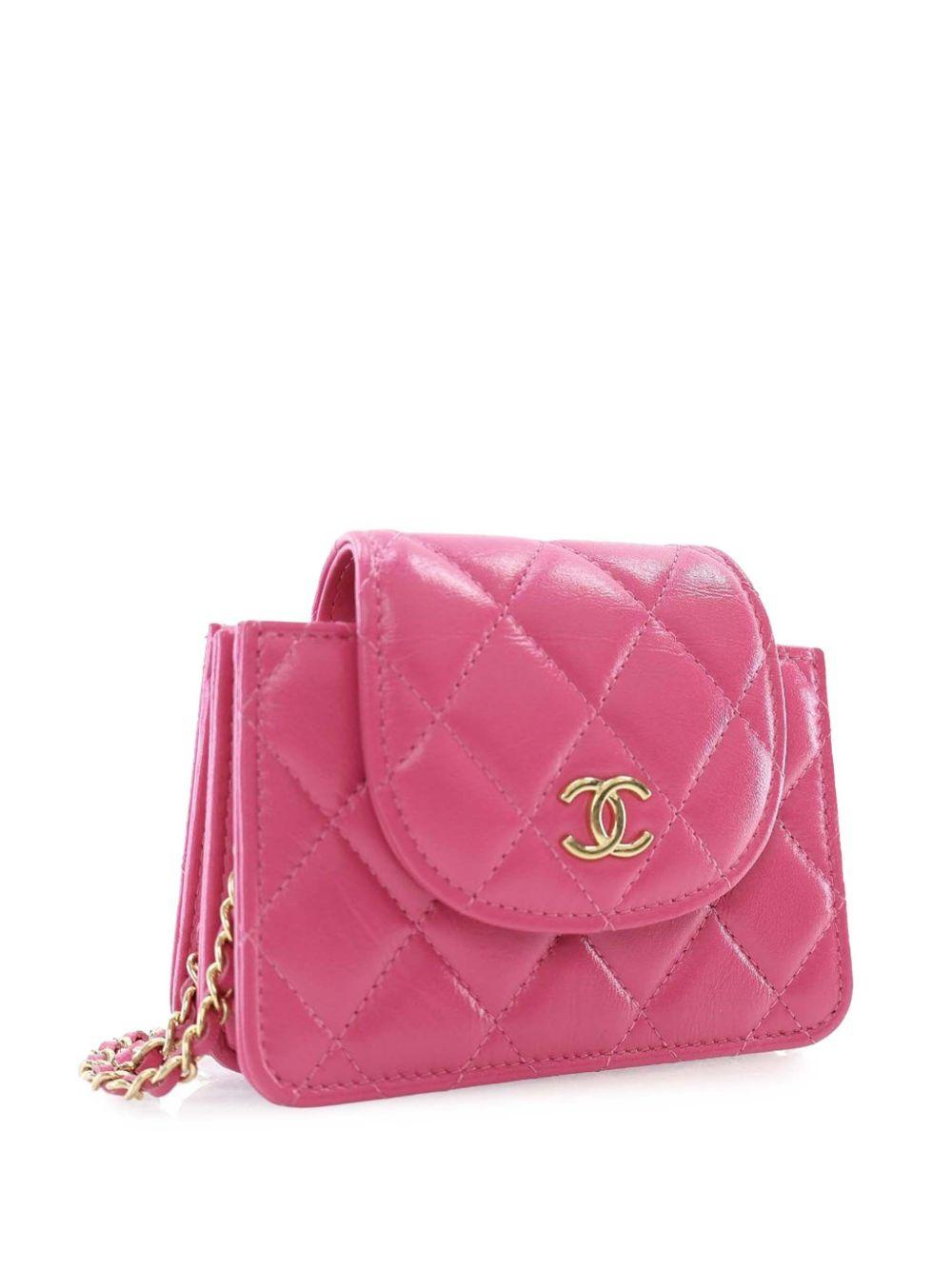 2021-2025 CC Quilted Lambskin Flap Clutch On Chain crossbody bag Product Image