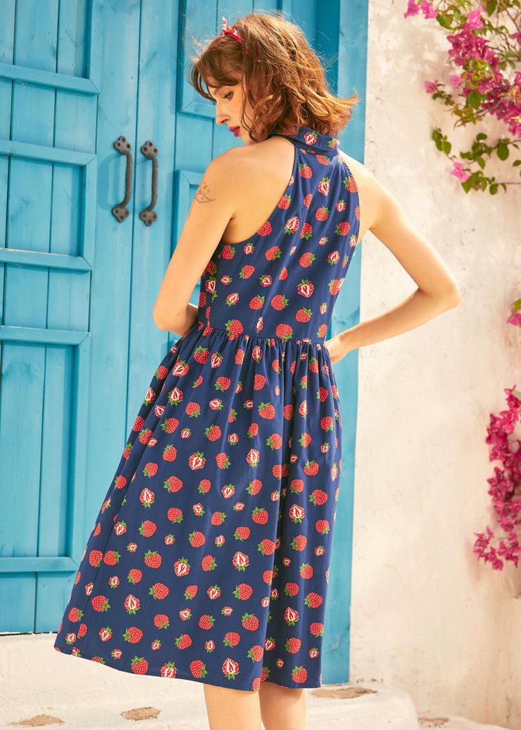 Cutaway Shirt Fit & Flare Dress Product Image