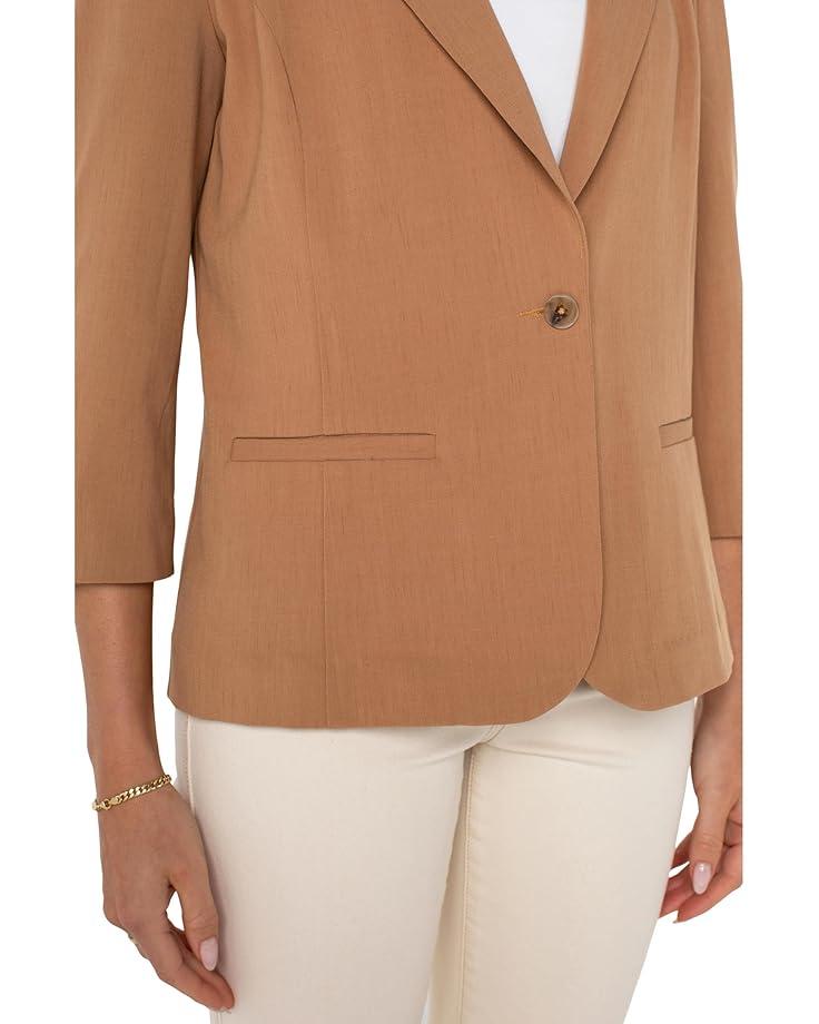 Fitted Blazer Super Stretch Ponte Product Image