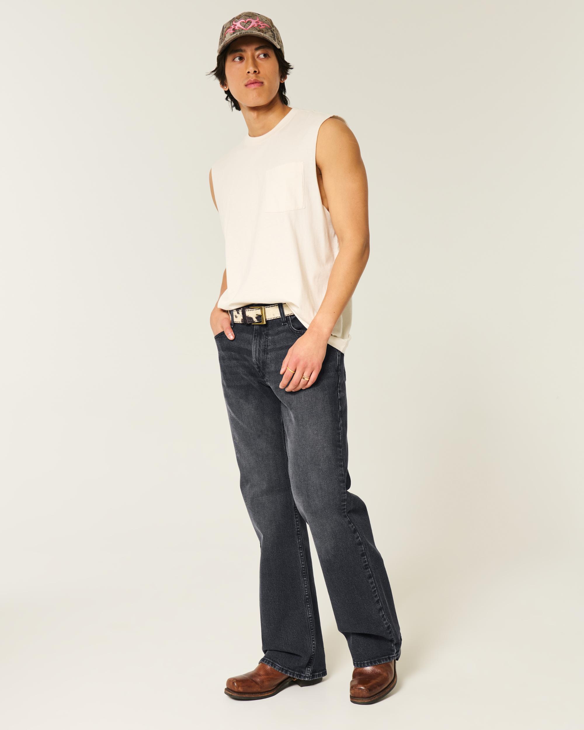 Washed Black Relaxed Boot Jeans Product Image
