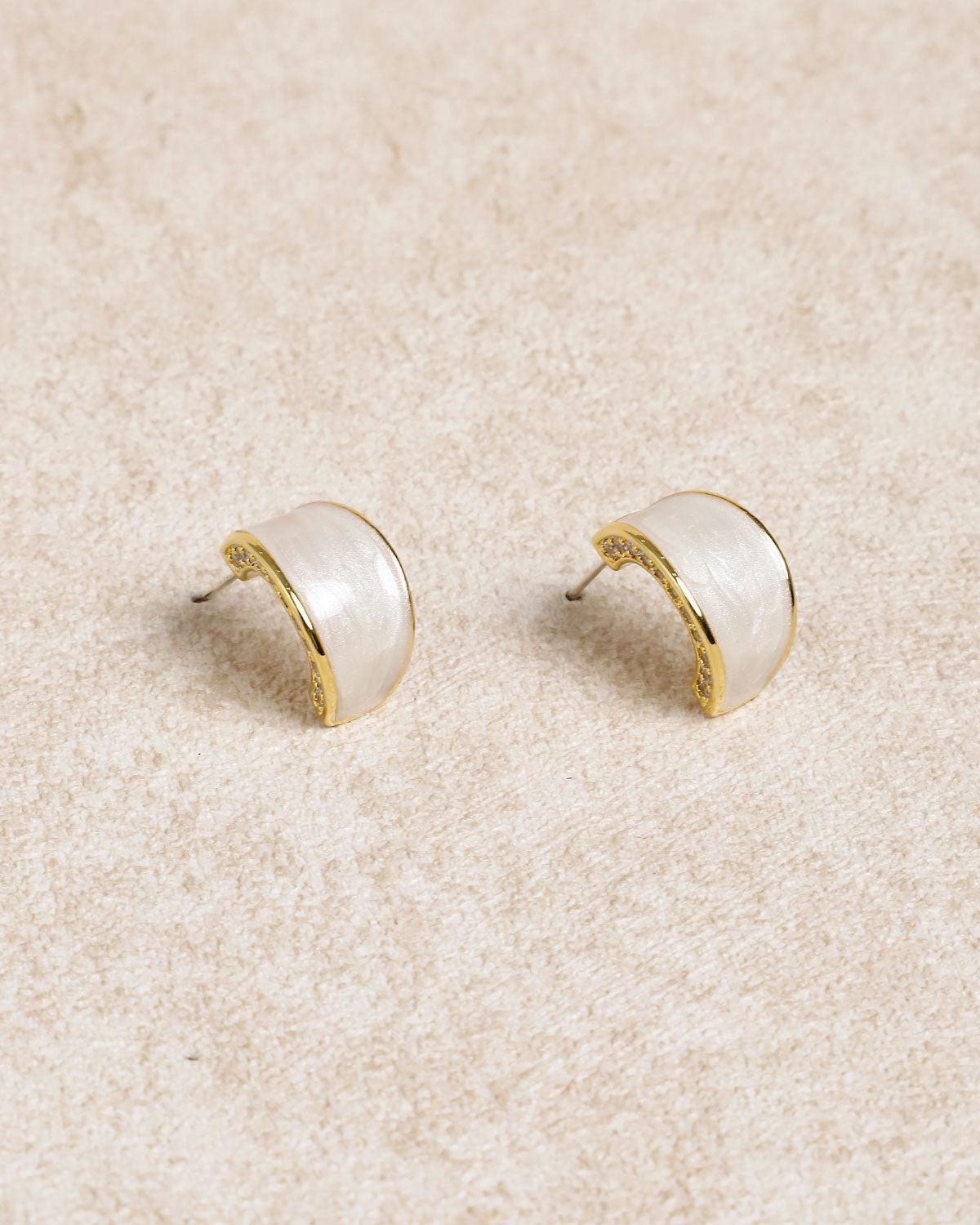 Silver Metal Earrings Product Image