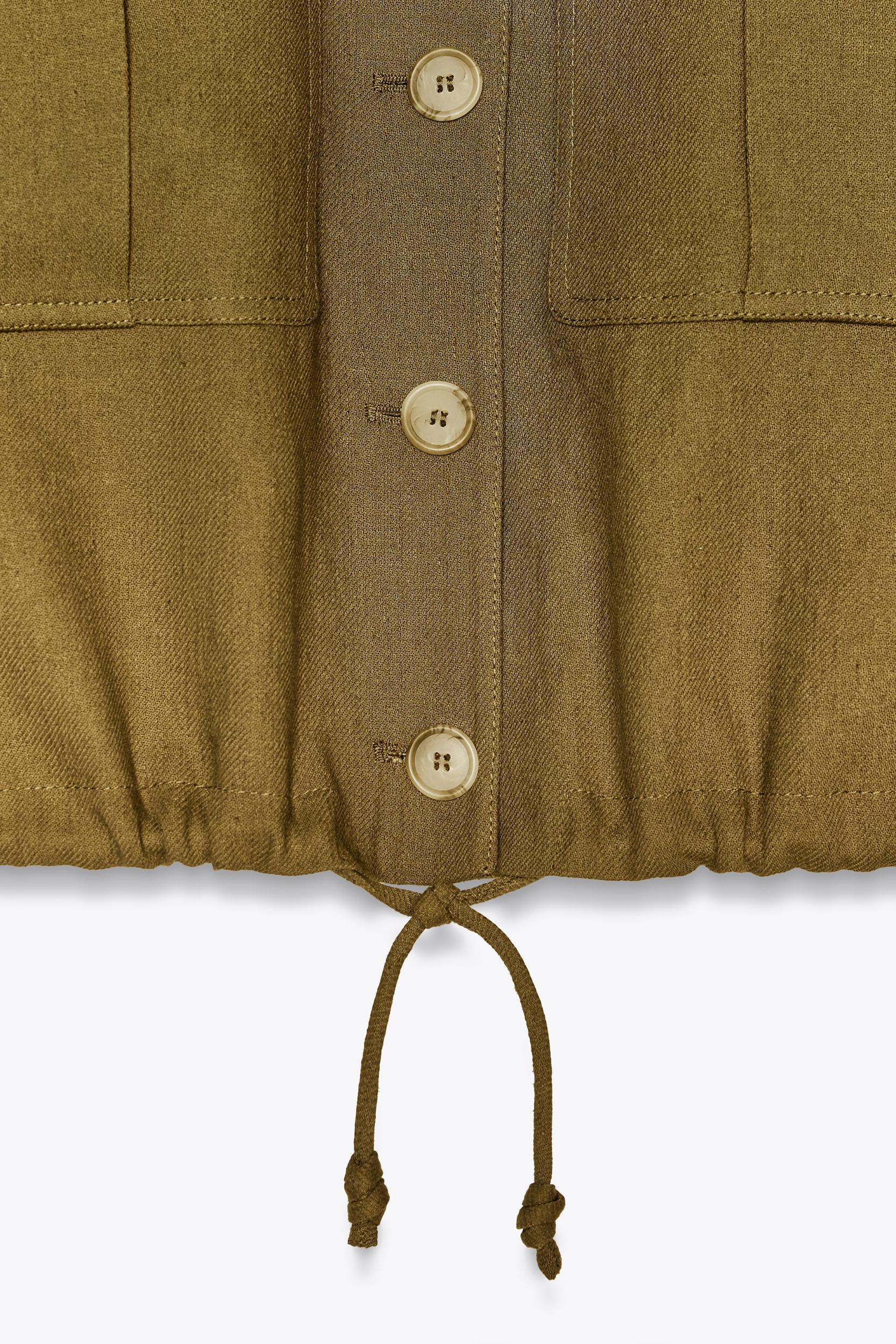 LINEN BLEND BOMBER JACKET ZW COLLECTION Product Image