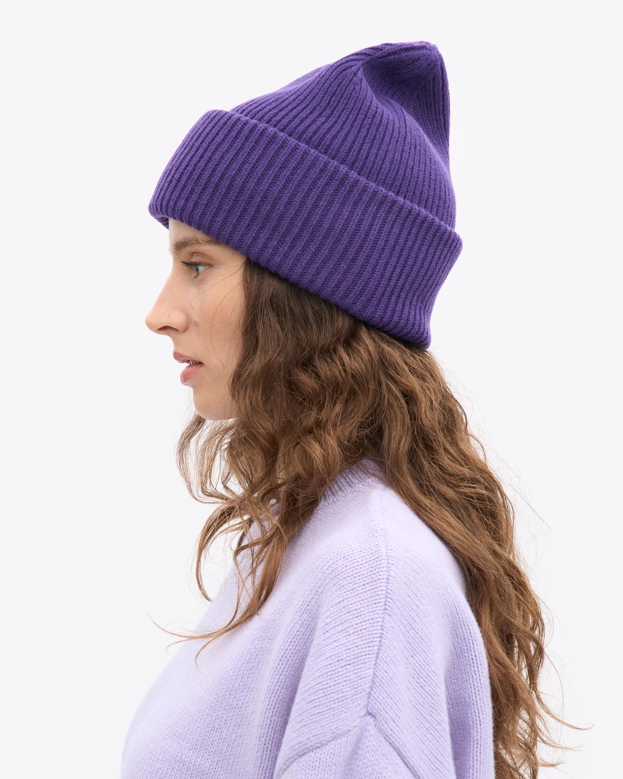 Merino Wool Hat - Magenta Blaze Product Image