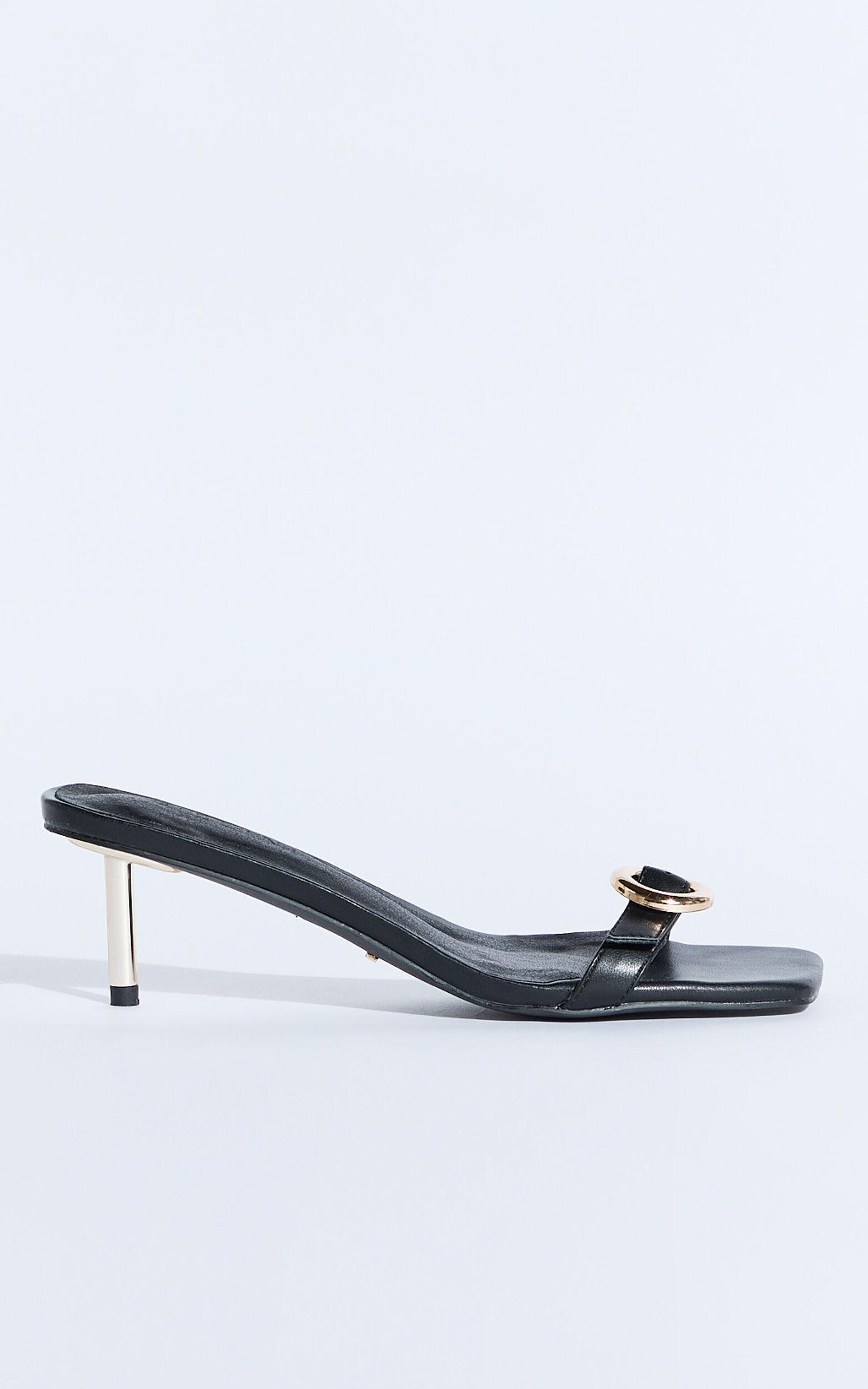 Billini - Lyon Heels with Hardware Detail in Black Product Image