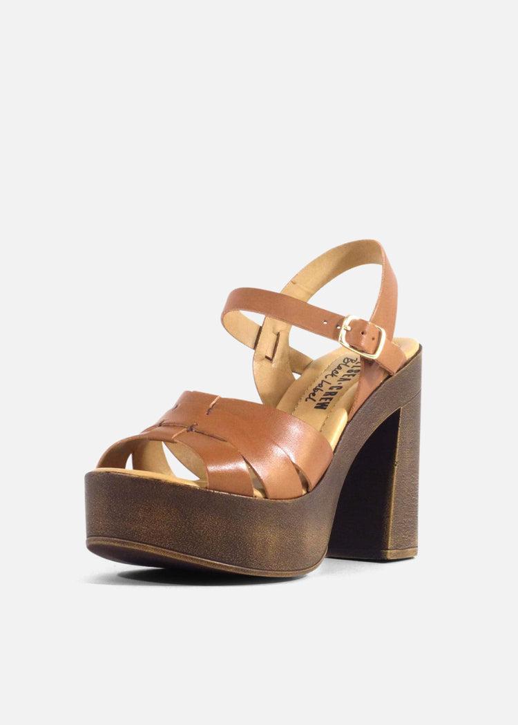 Hollie Wooden Platform Heels Product Image
