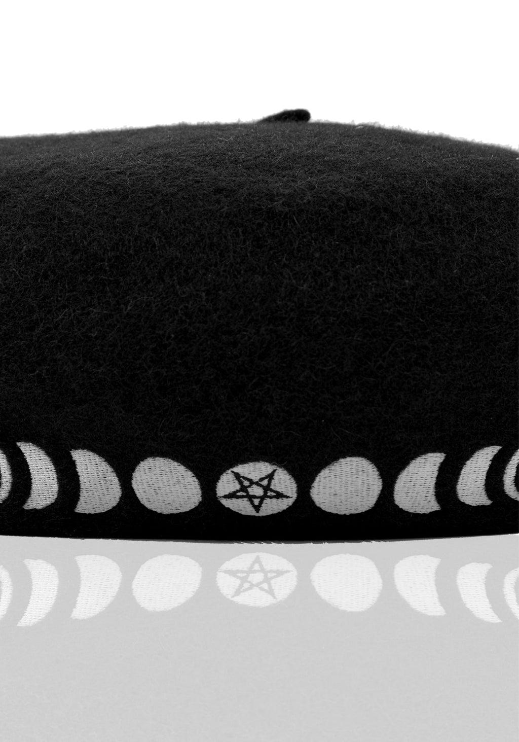 Lunar Embroidered Beret Product Image