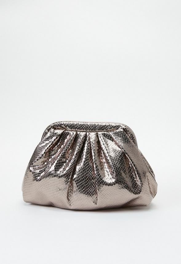 JustFab Margaux Platform Loafer Pump Womens Black/ White Size 8.5 Product Image