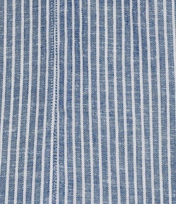 Westbound Stripe Print 3/4 Sleeve V-Neck Top Product Image