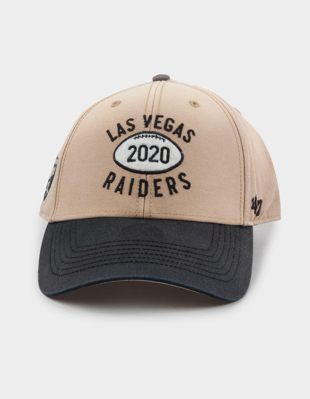 47 BRAND Las Vegas Raiders Dusted Abilene '47 MVP Strapback Hat - KHAKI Product Image