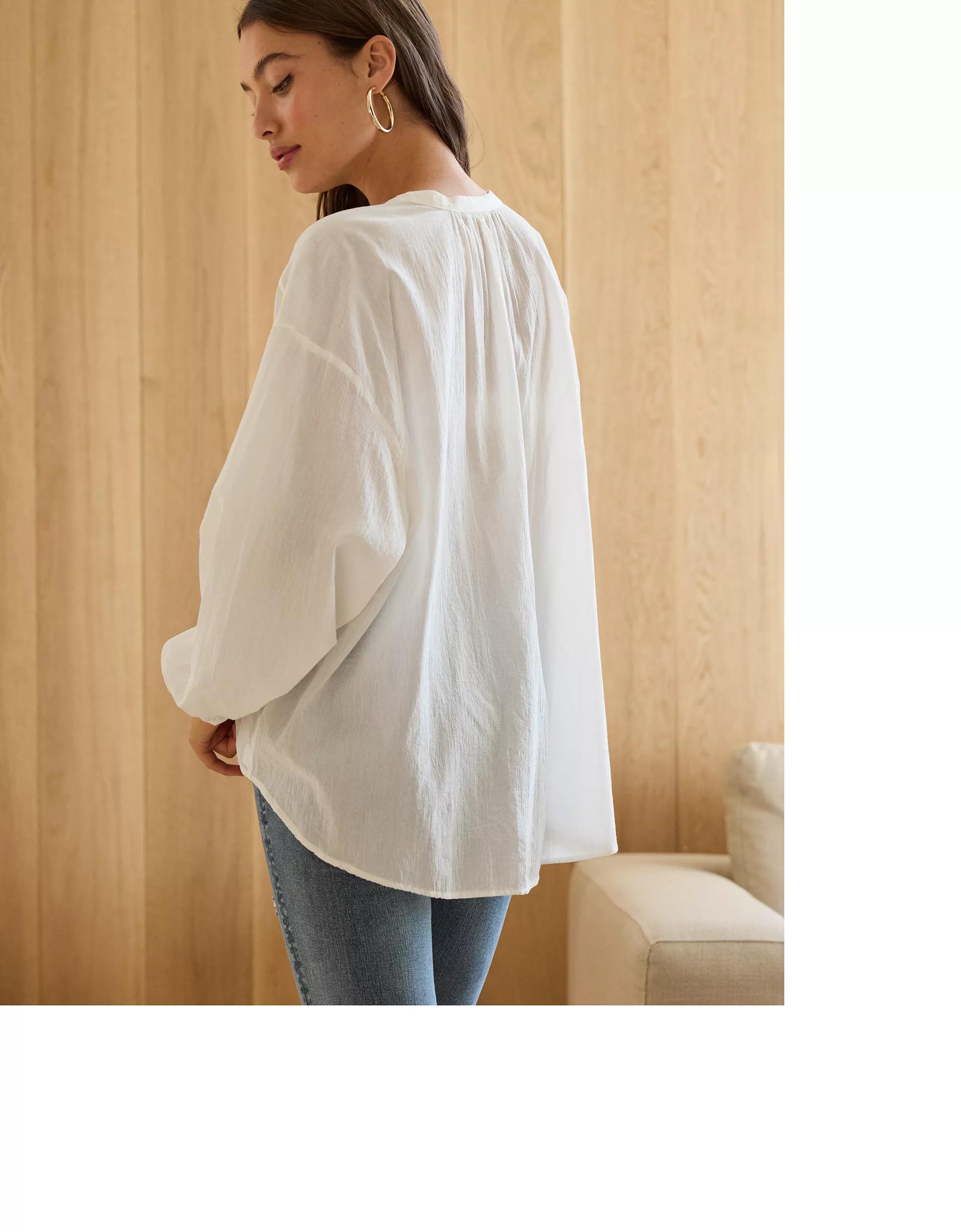 AE77 Premium Voile Blouse Product Image