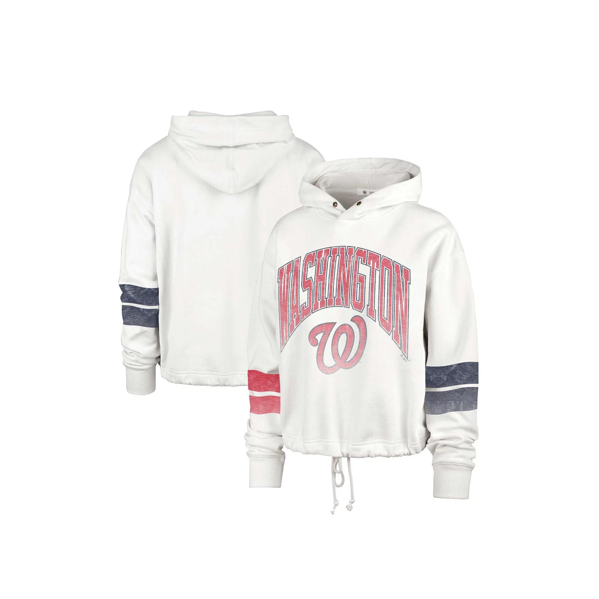 Women's '47 Cream Washington Nationals Harper Pullover Hoodie,  Product Image
