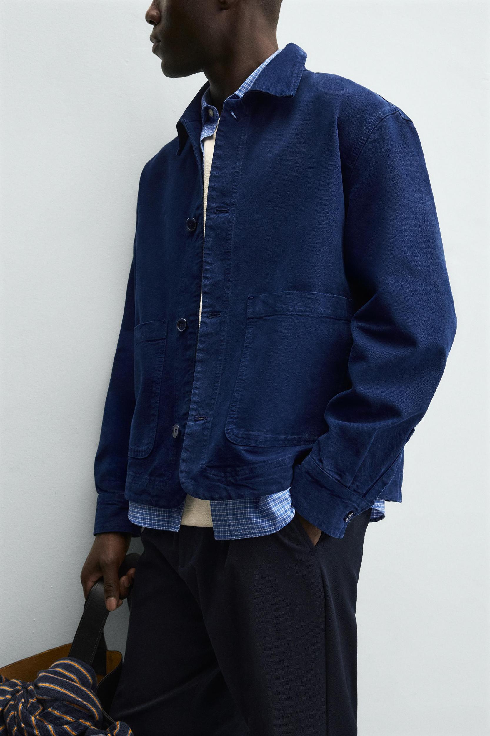 TEXTURED POCKET OVERSHIRT Product Image