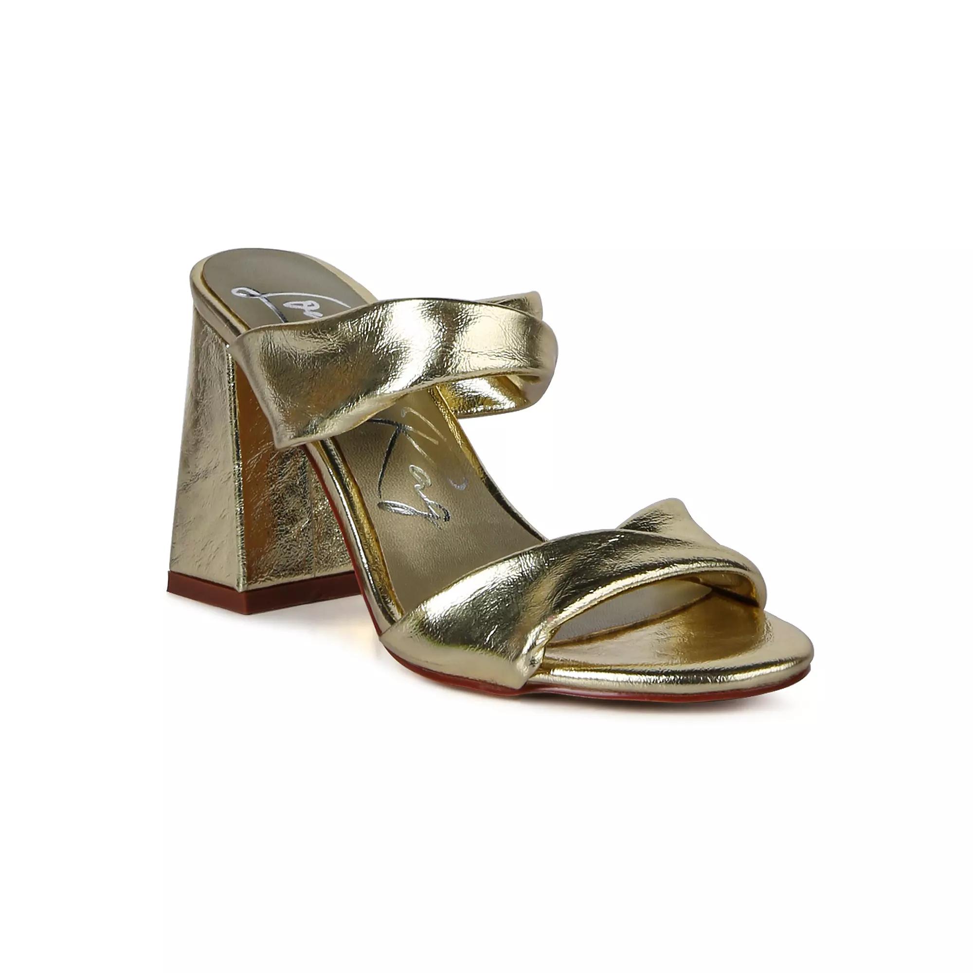 London Rag Hot Mess Women's Block Heel Sandals,  Product Image