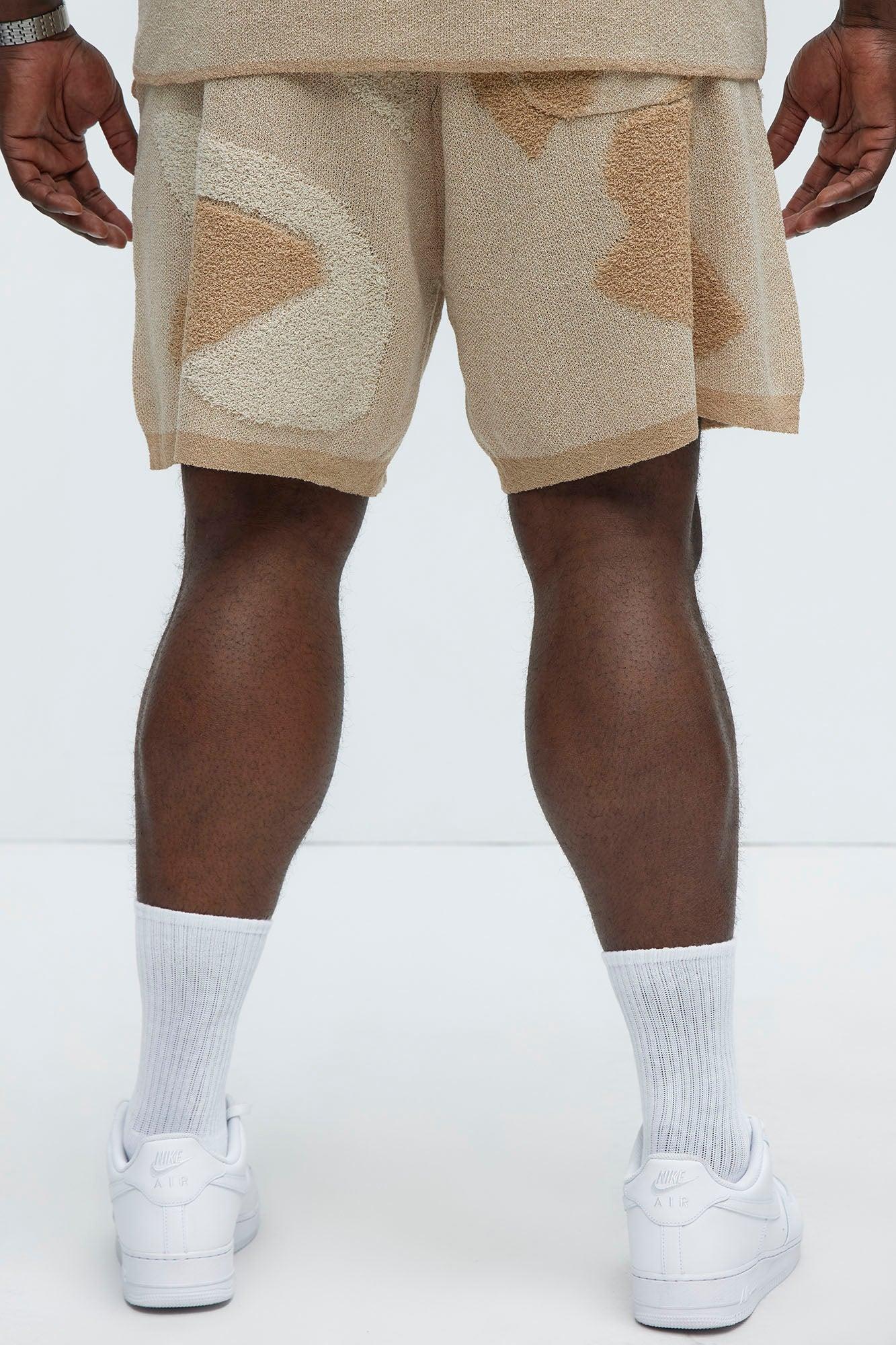 Auron Knitted Shorts - Off White Product Image