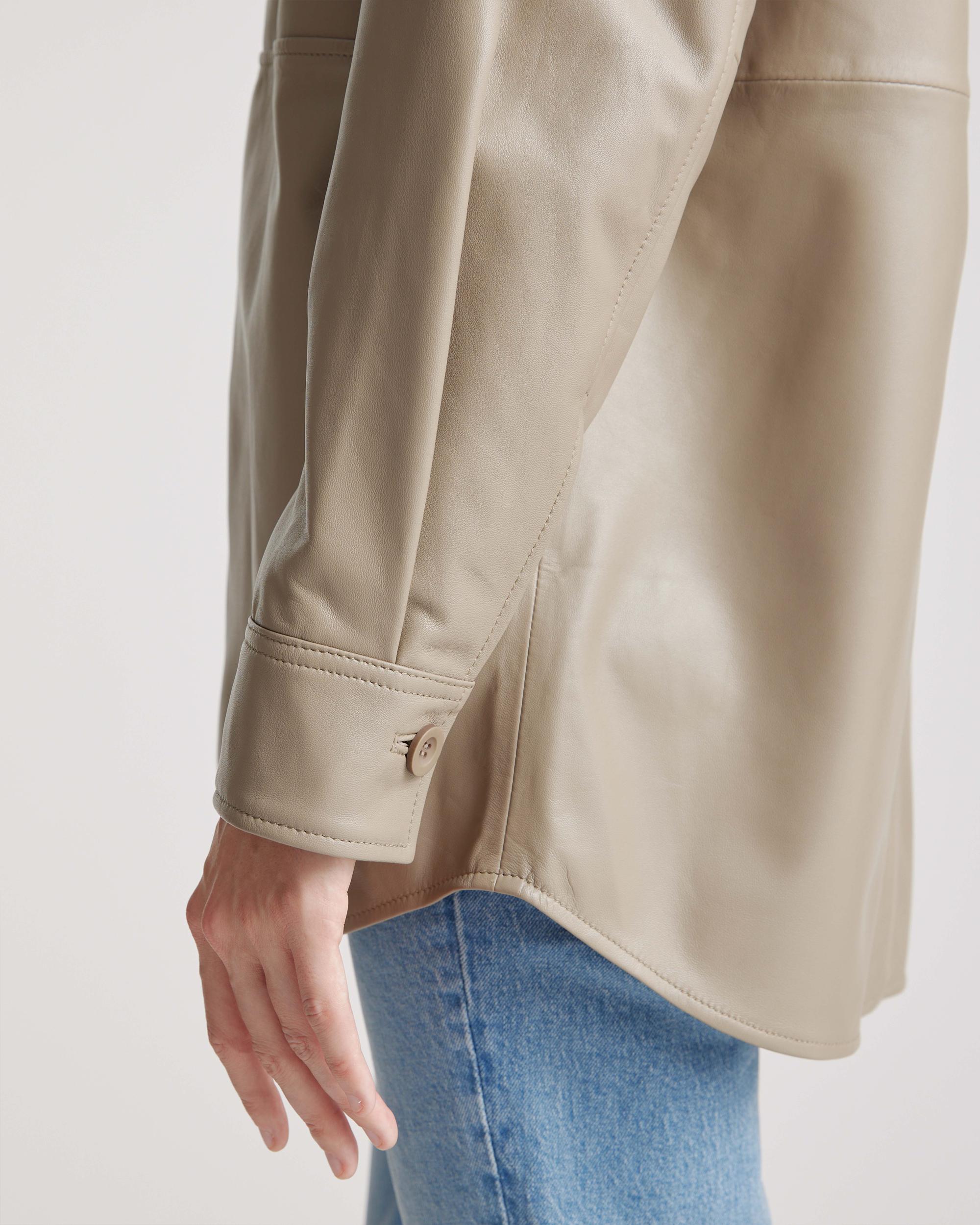 Quince | Women's Shirt Jacket Size XS, Leather Product Image