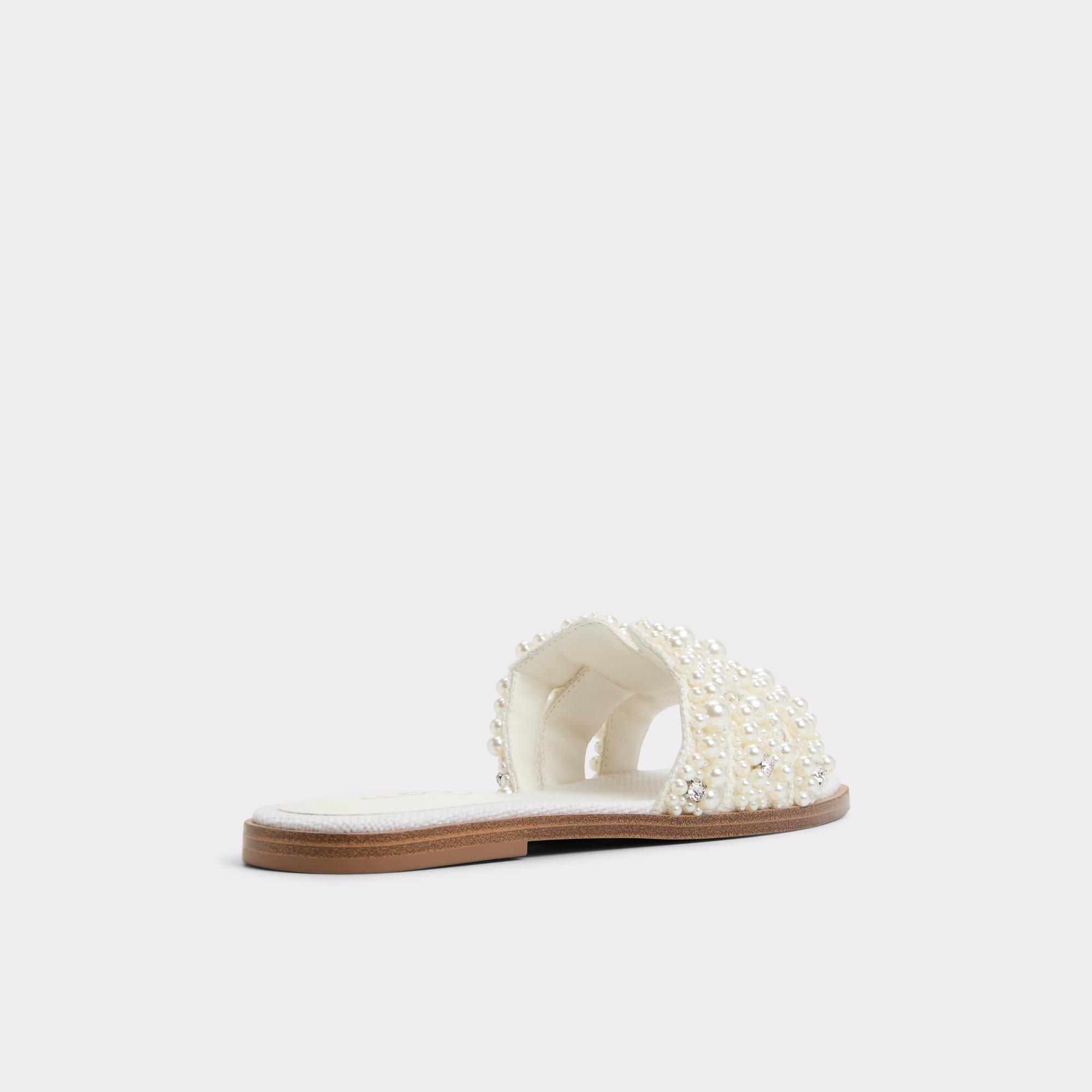 Eleny White Multi Women's Flat Sandals | ALDO US Product Image