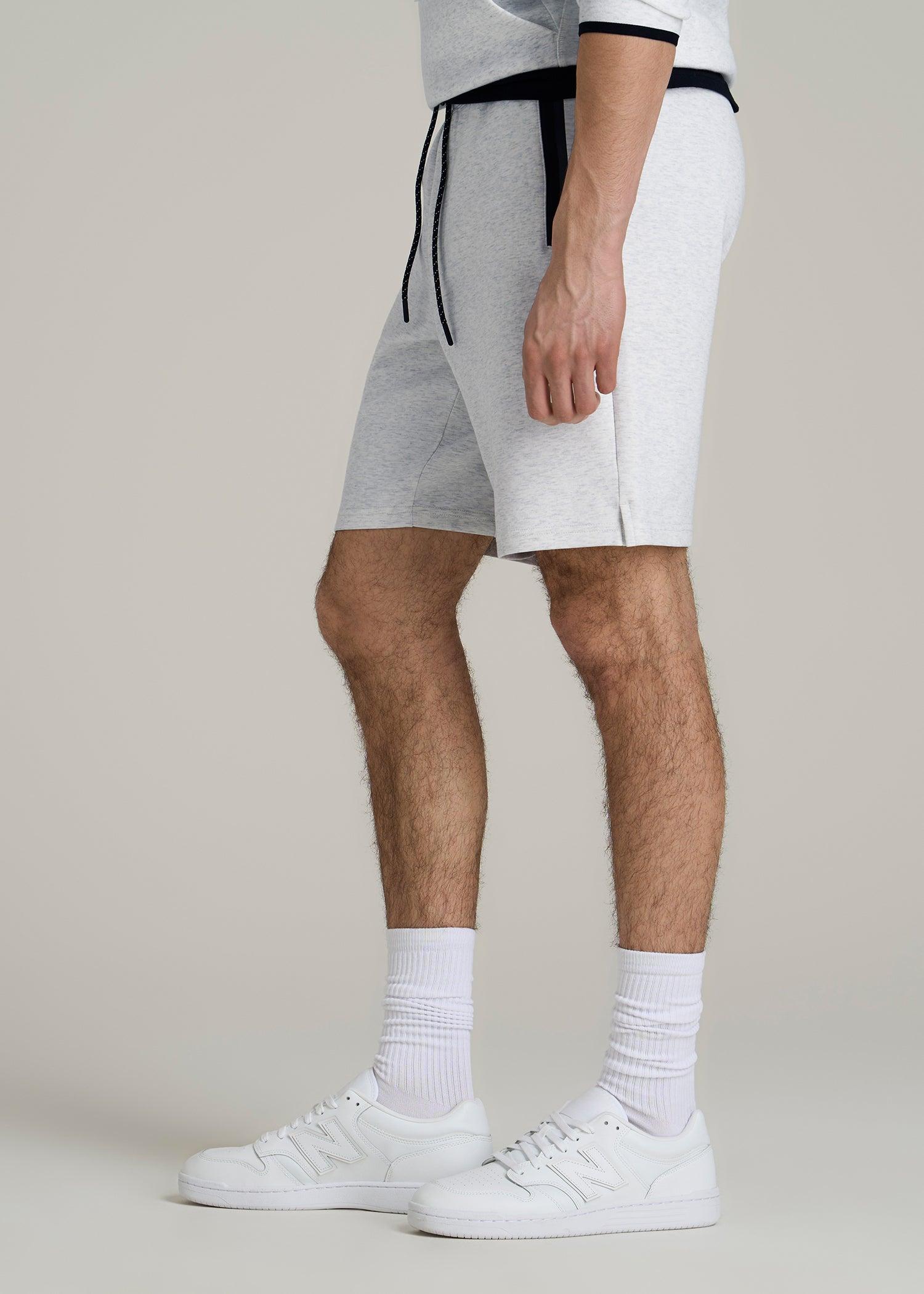 Tech Motion Fleece Shorts for Tall Men in Heather Frost Male Product Image