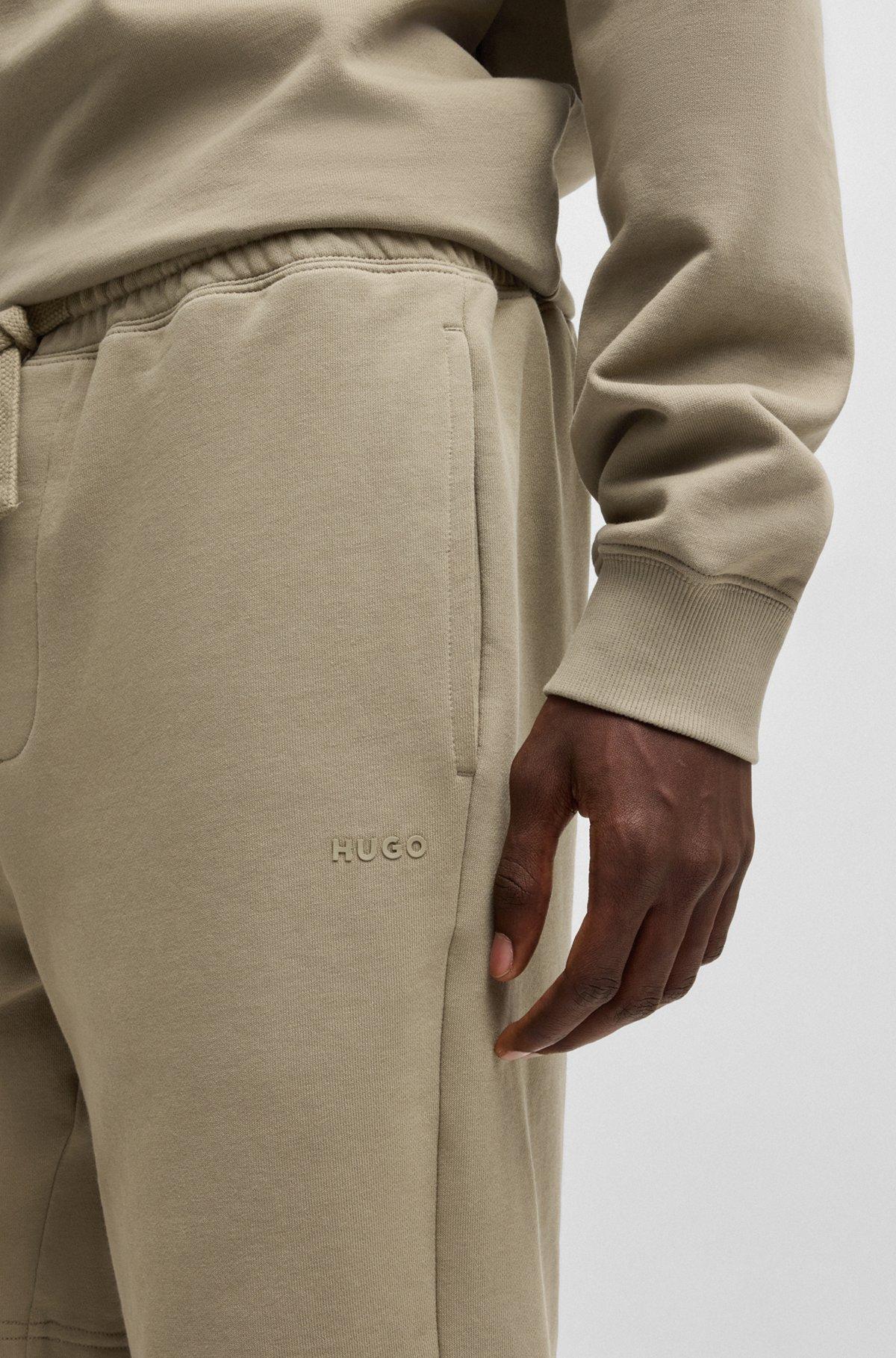 Relaxed-fit shorts in cotton terry with printed logo Product Image