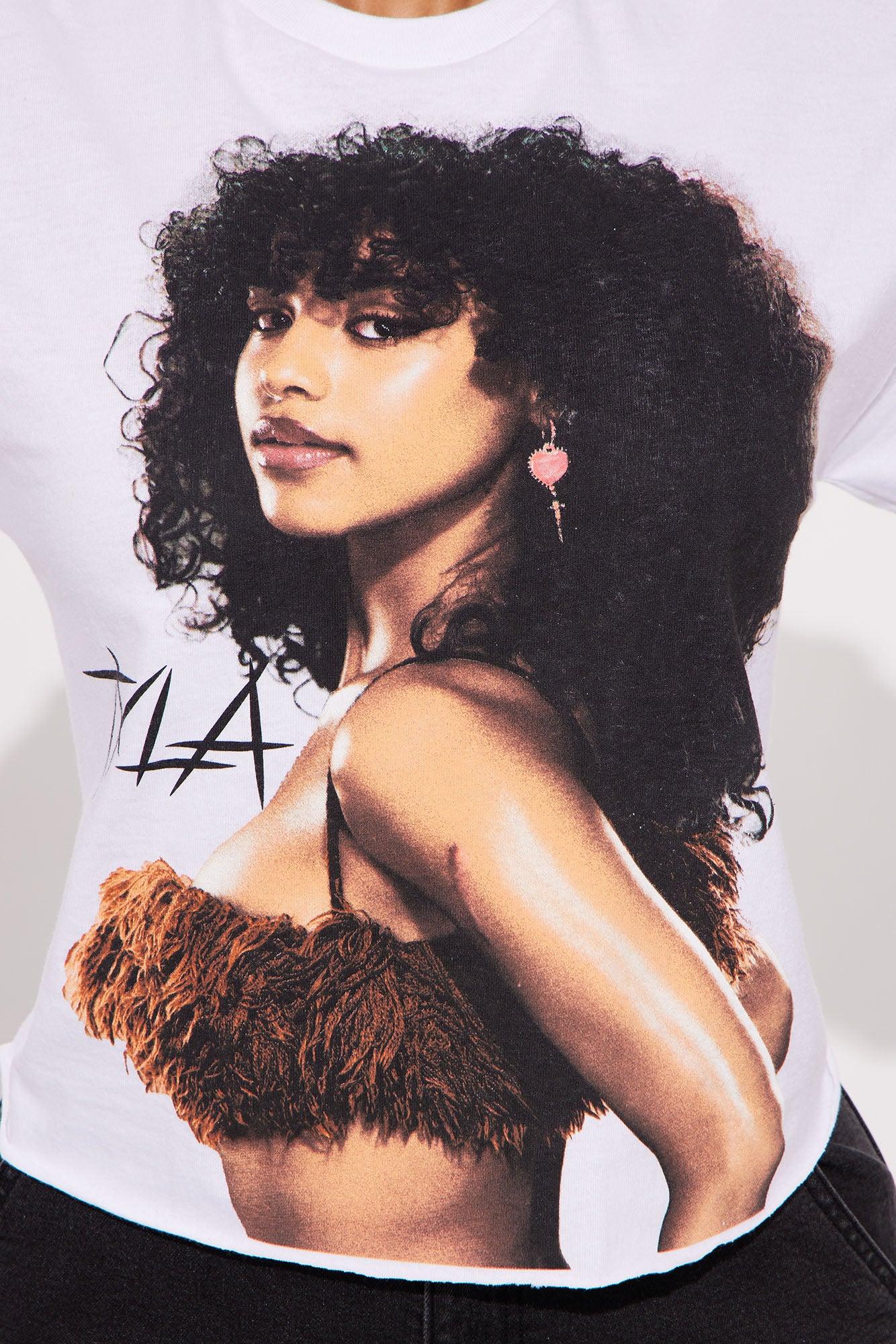 Tyla Cropped Tee  - White Female Product Image