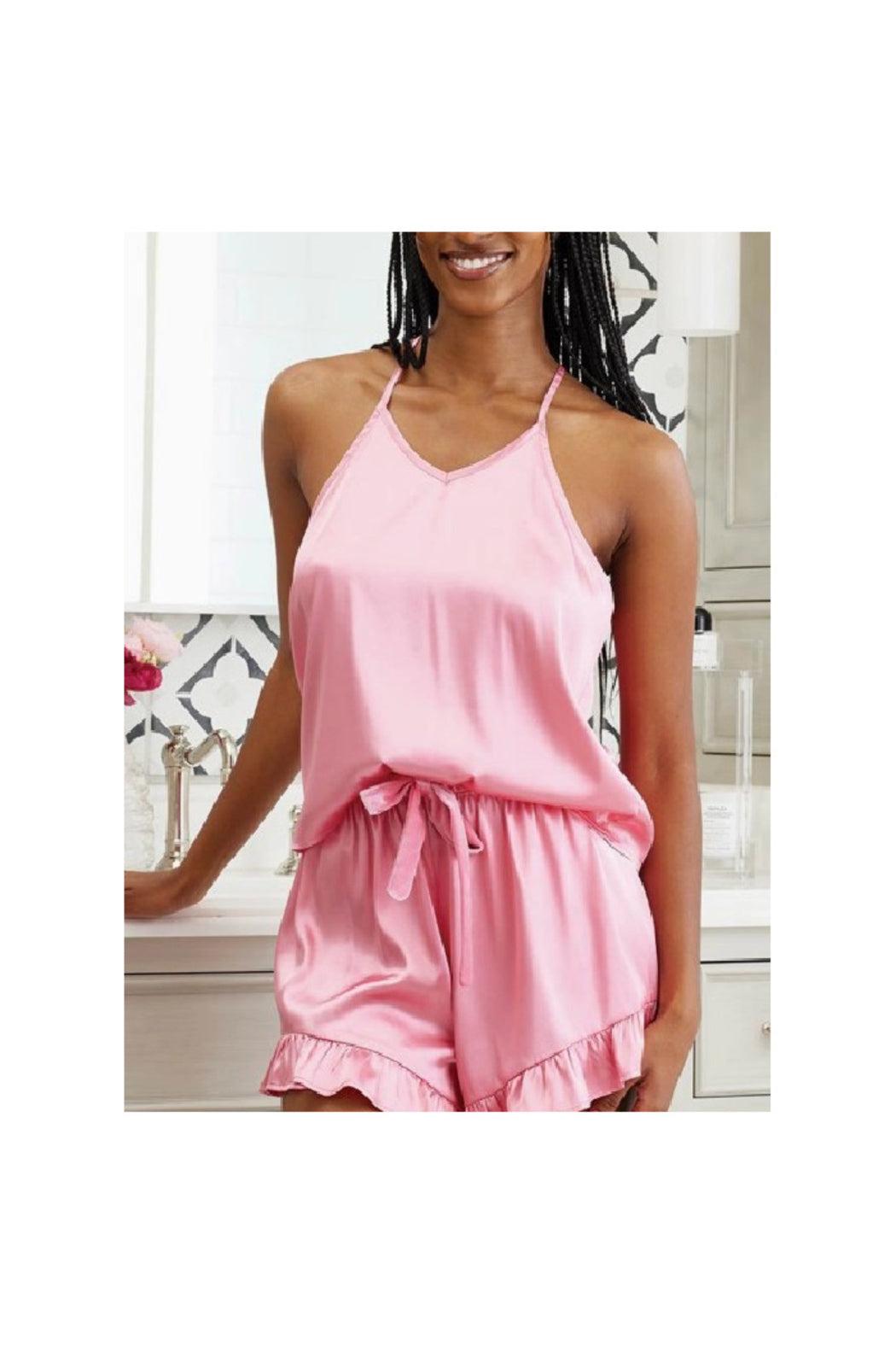 Cami + Velvet Ruffled Short Product Image