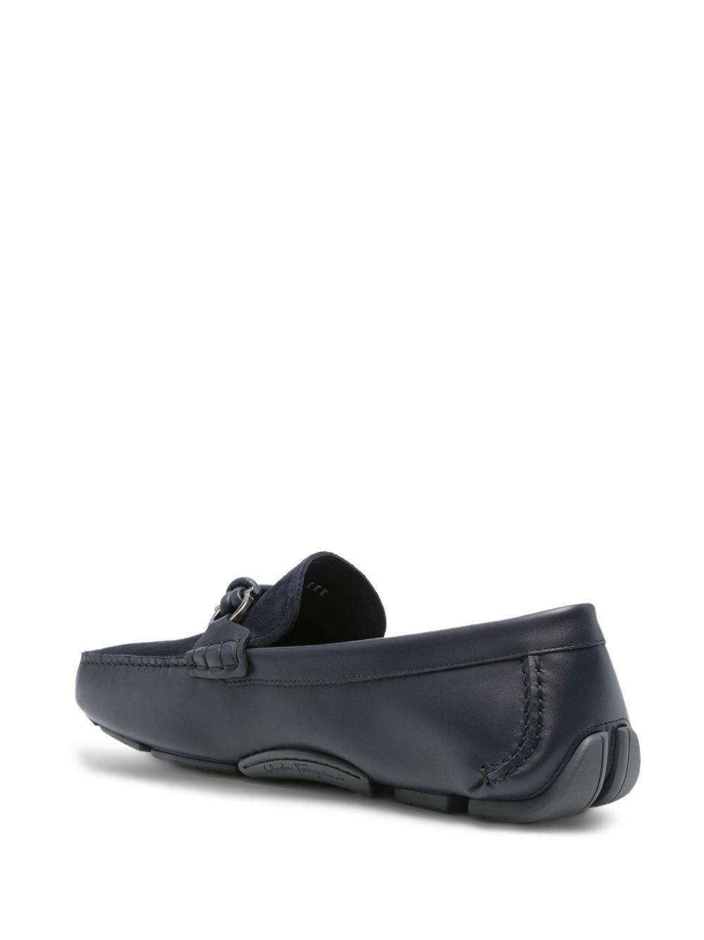 leather gancini loafers Product Image