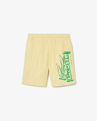 Long Branded Swim Trunks Product Image