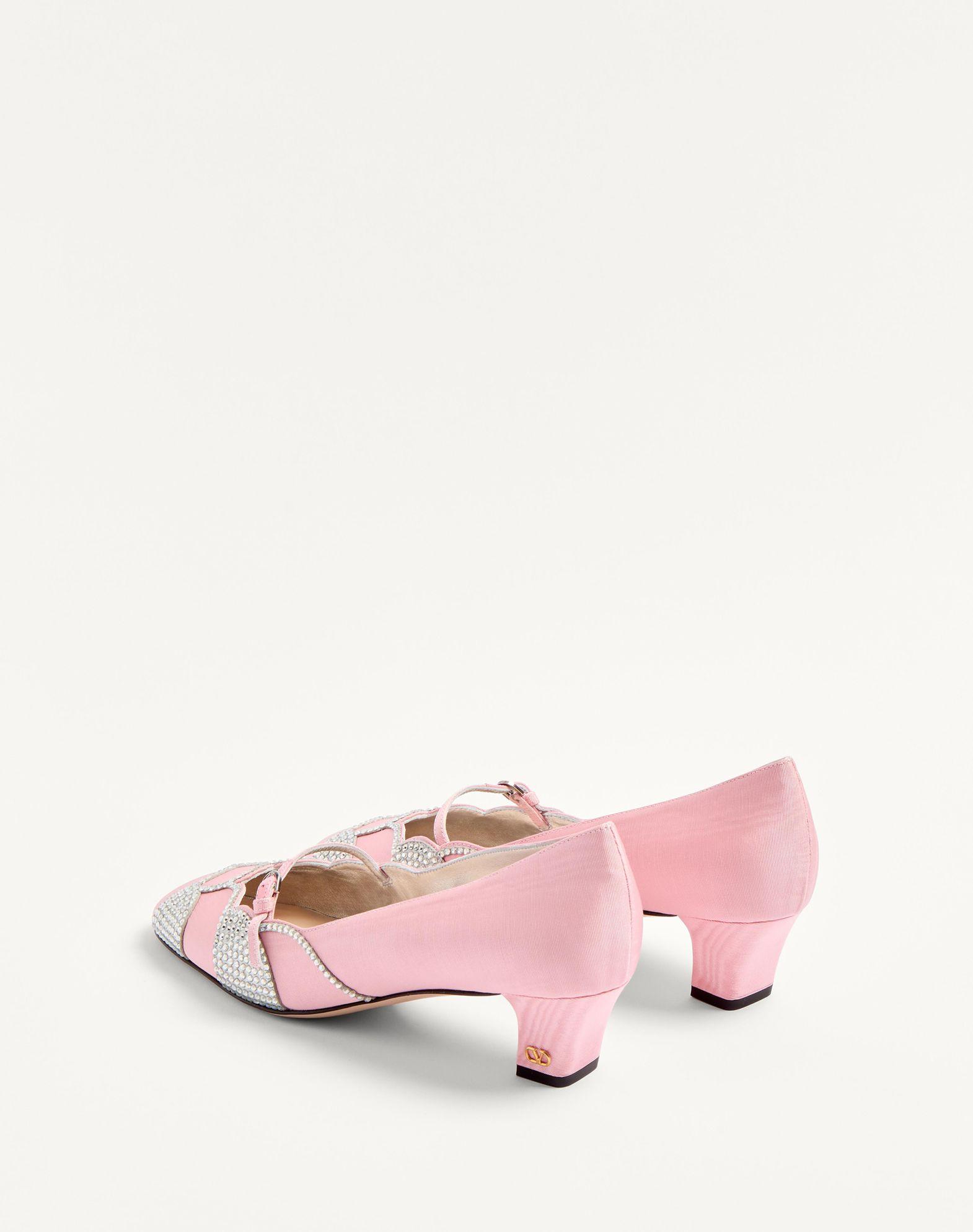 Bowow Pumps In Moirè Fabric With Crystals 45Mm Product Image