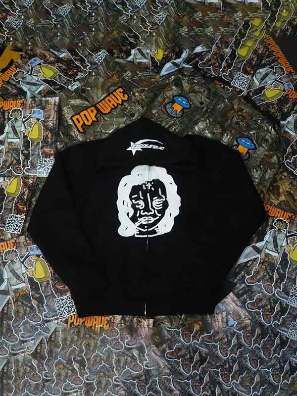 Men's Funny Street Print Oversized Hoodie Product Image