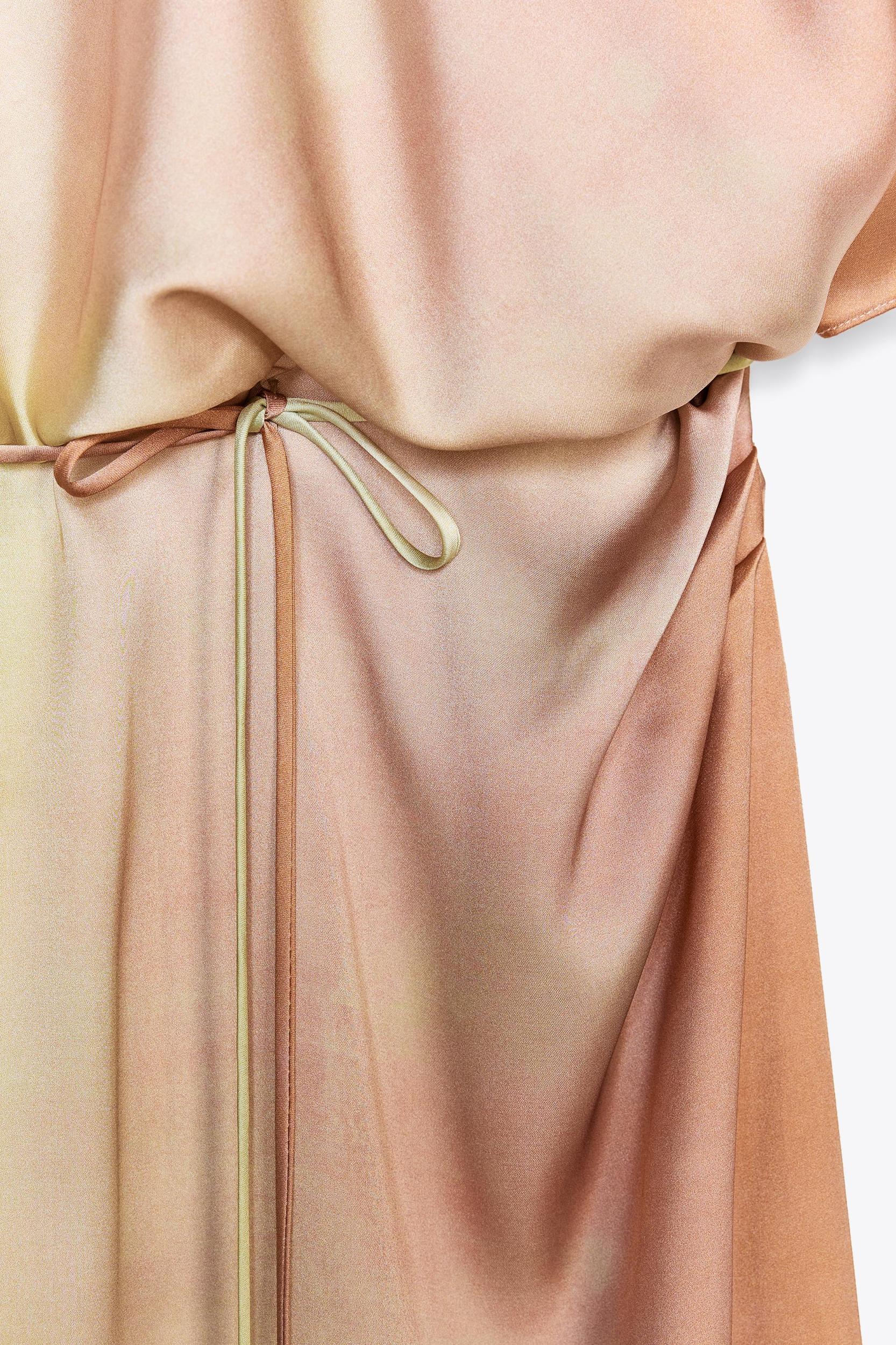 TIE DYE PRINT MIDI DRESS Product Image