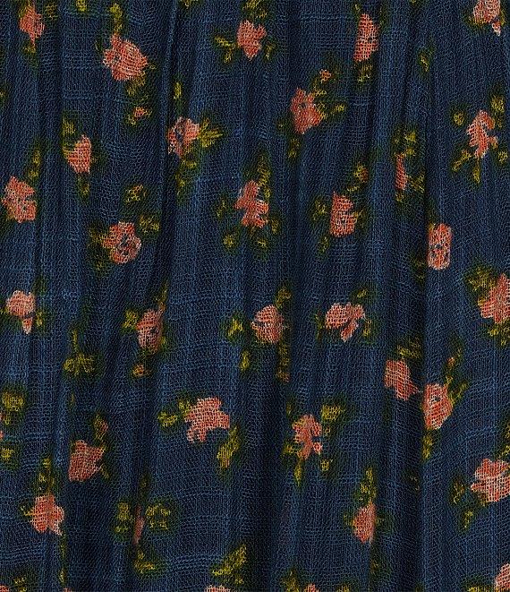 Free People Brynn Printed Mid Rise Tiered Ruffle Maxi Skirt Product Image