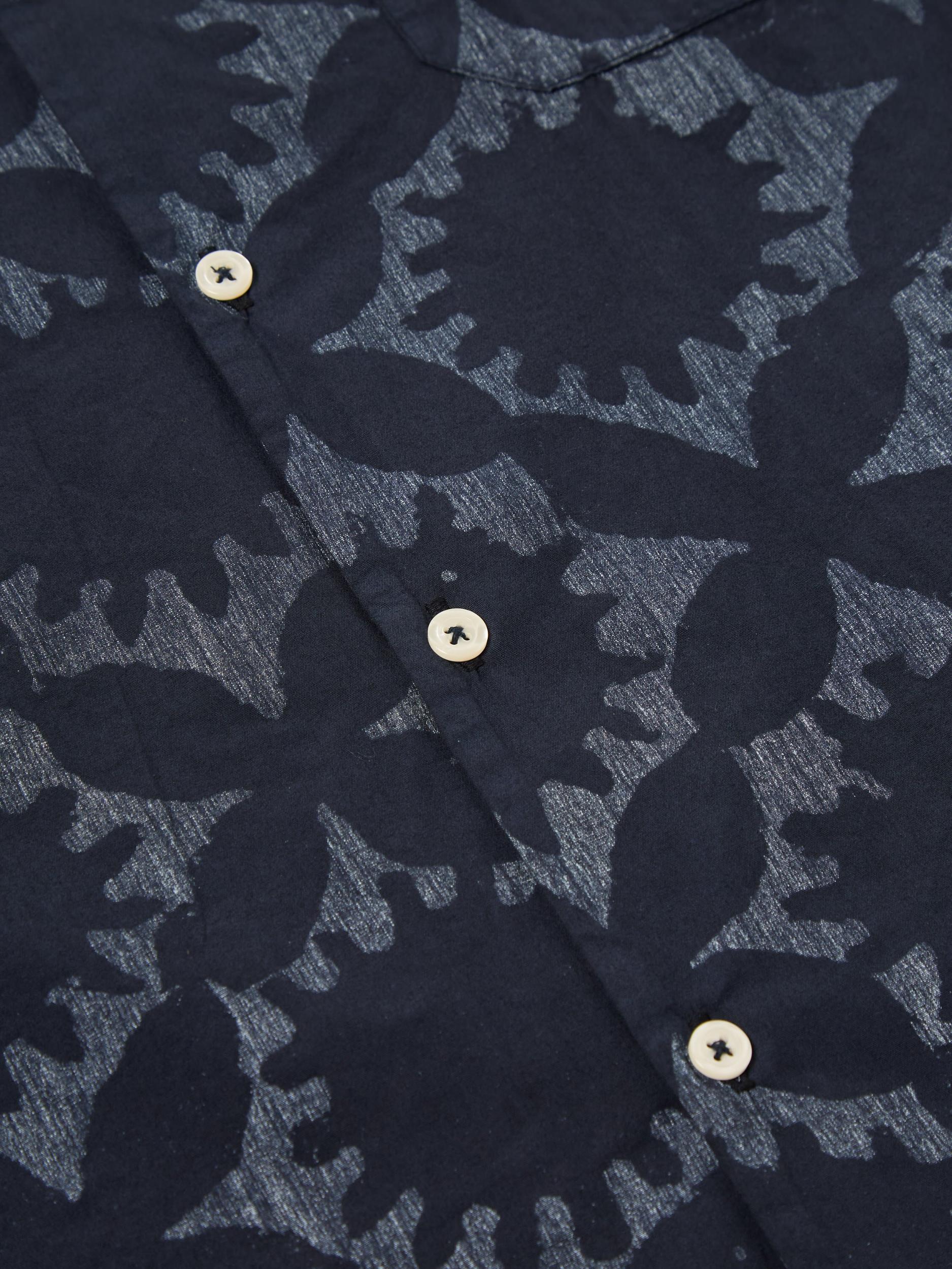 Universal Works Road Shirt in Navy Sun Print Product Image