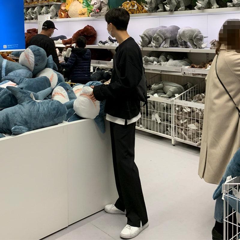 RT No. 1093 SPLIT WIDE STRAIGHT PANTS Product Image