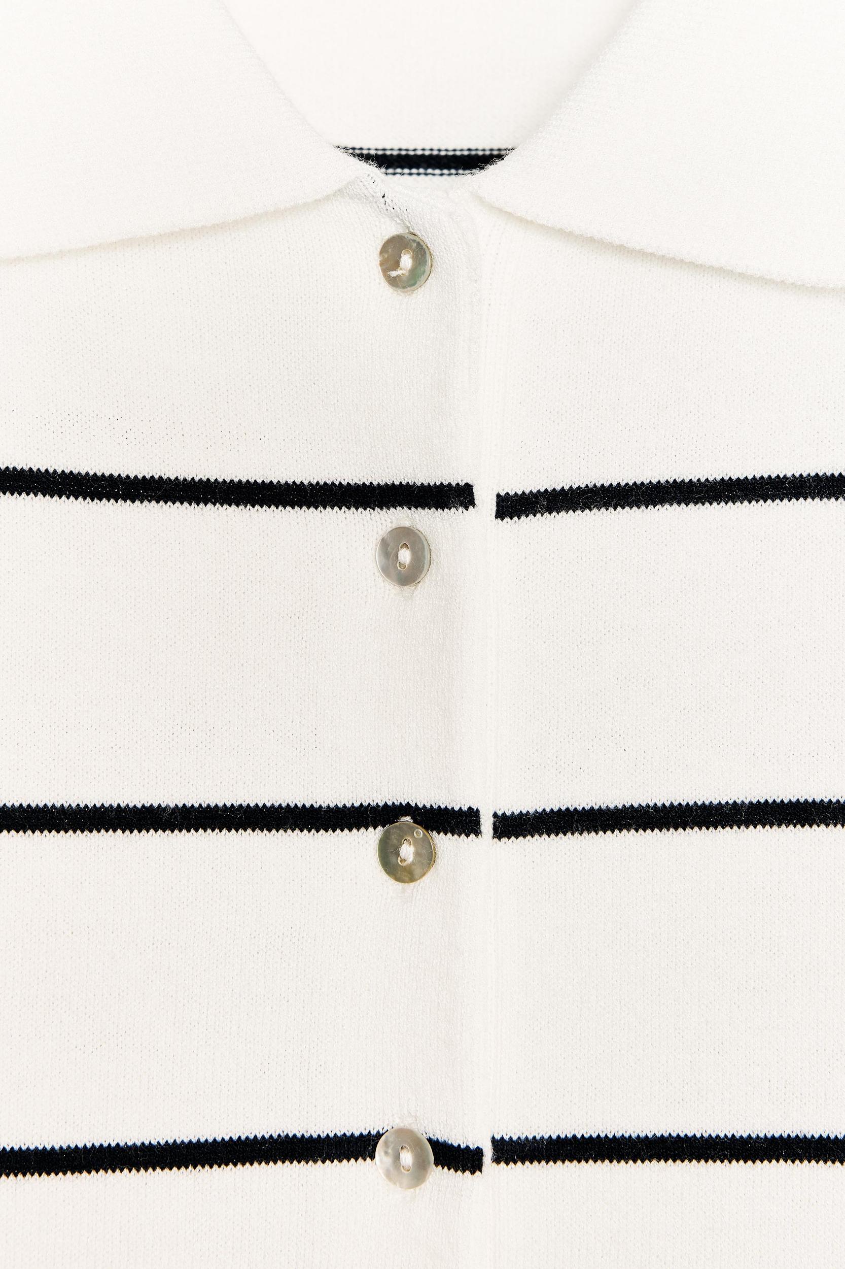 STRIPED KNIT MINI DRESS Product Image