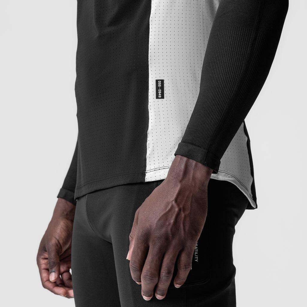 0949. Laser-Vent™ Singlet Tank - Black/White Product Image