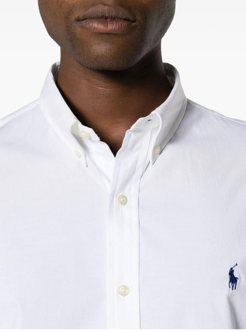 POLO RALPH LAUREN Long Sleeve Sport Shirt Clothing In White Product Image