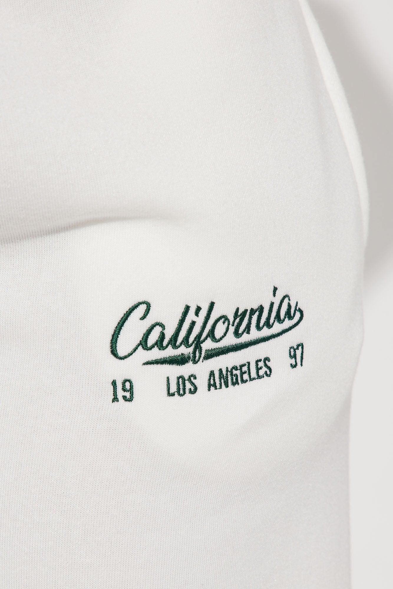 California Dreaming Athletic Wide Leg Pant - White Product Image