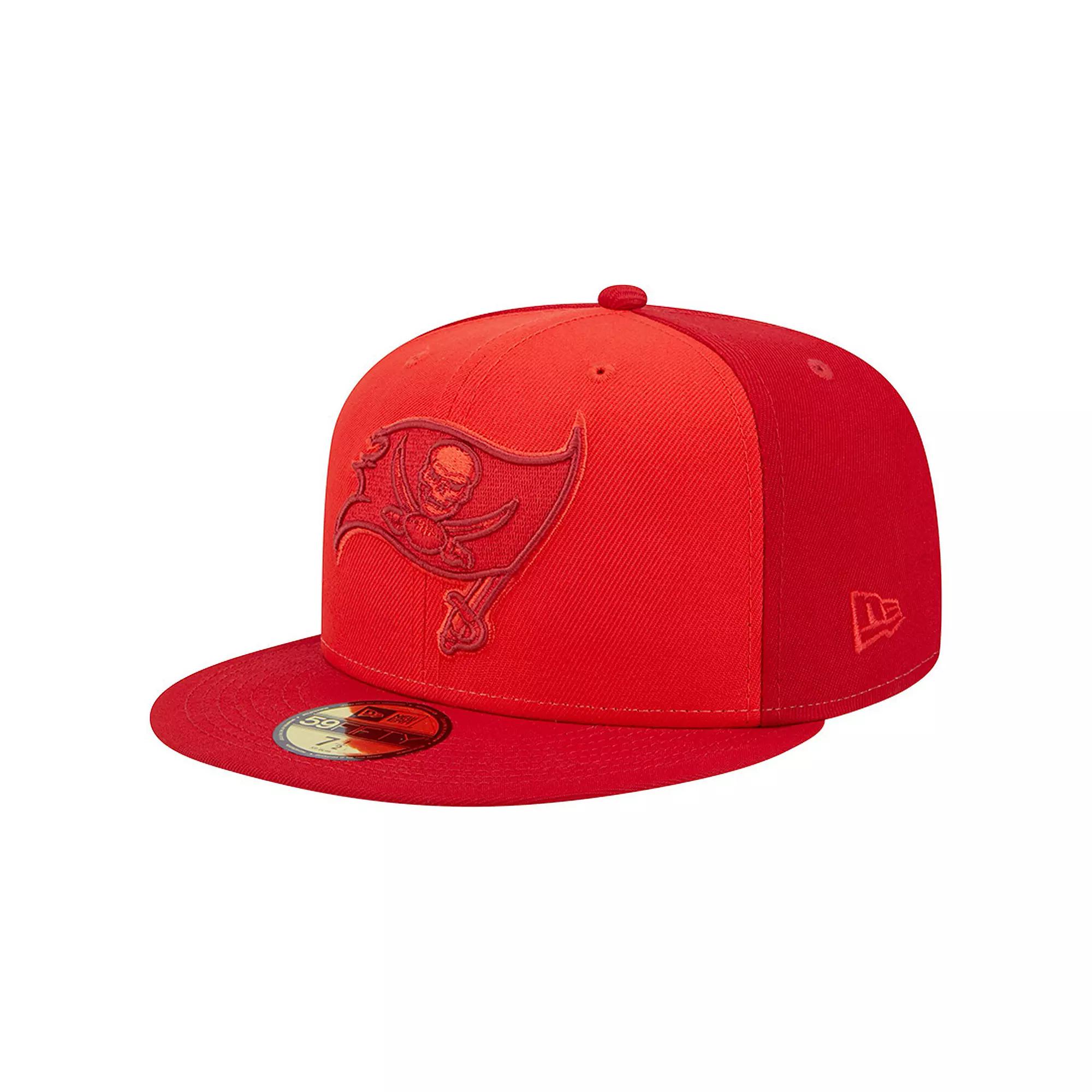 Men's New Era Red Tampa Bay Buccaneers Tri-Tone 59FIFTY Fitted Hat,  Product Image