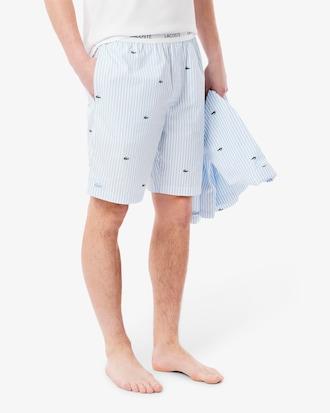 Straight Fit Printed Cotton Pyjama Shorts Product Image