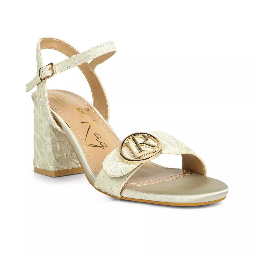 London Rag Chaplet Women's Block Heel Dress Sandals,  Product Image