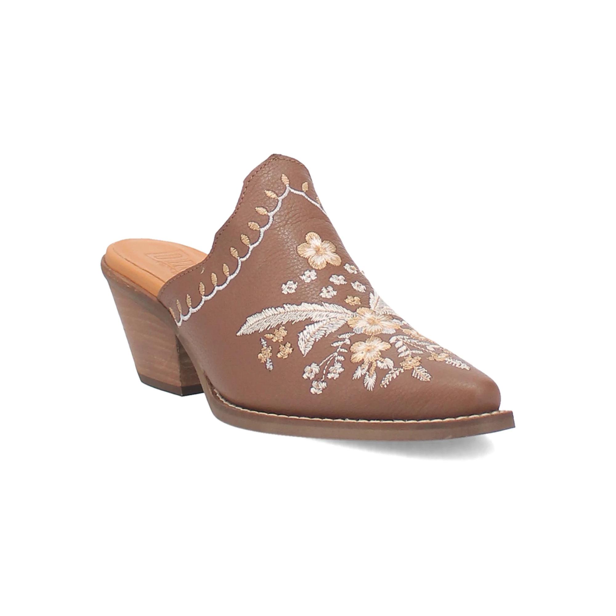 Dingo Wildflower Women's Leather Mules,  Product Image