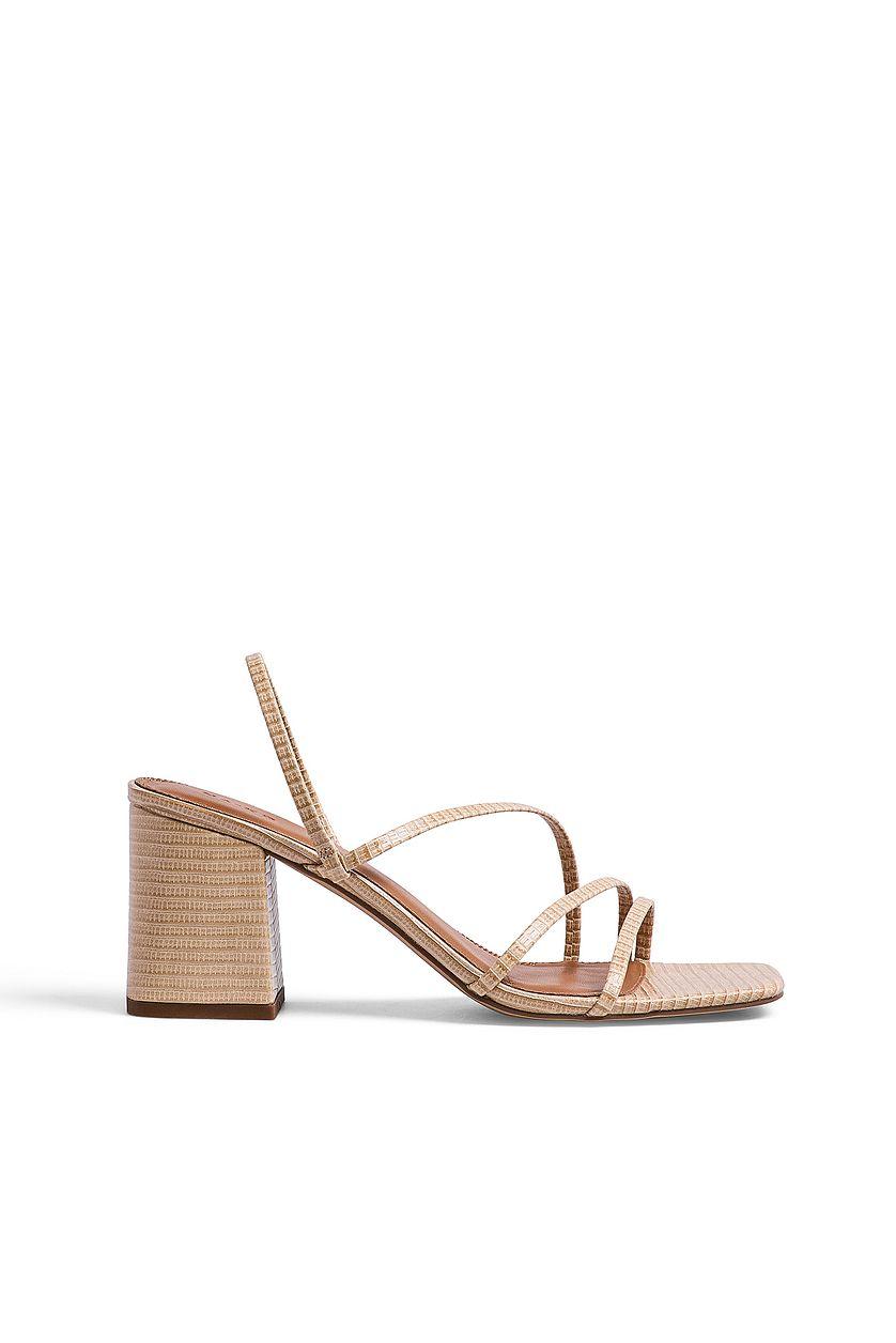 Basic Strappy Block Heels Product Image