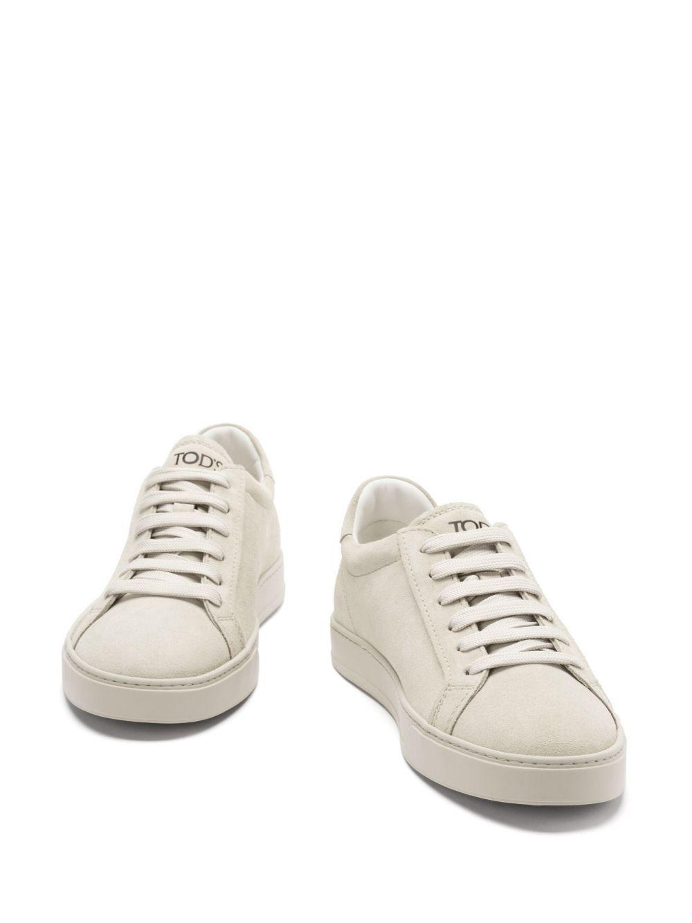 lace-up suede sneakers Product Image