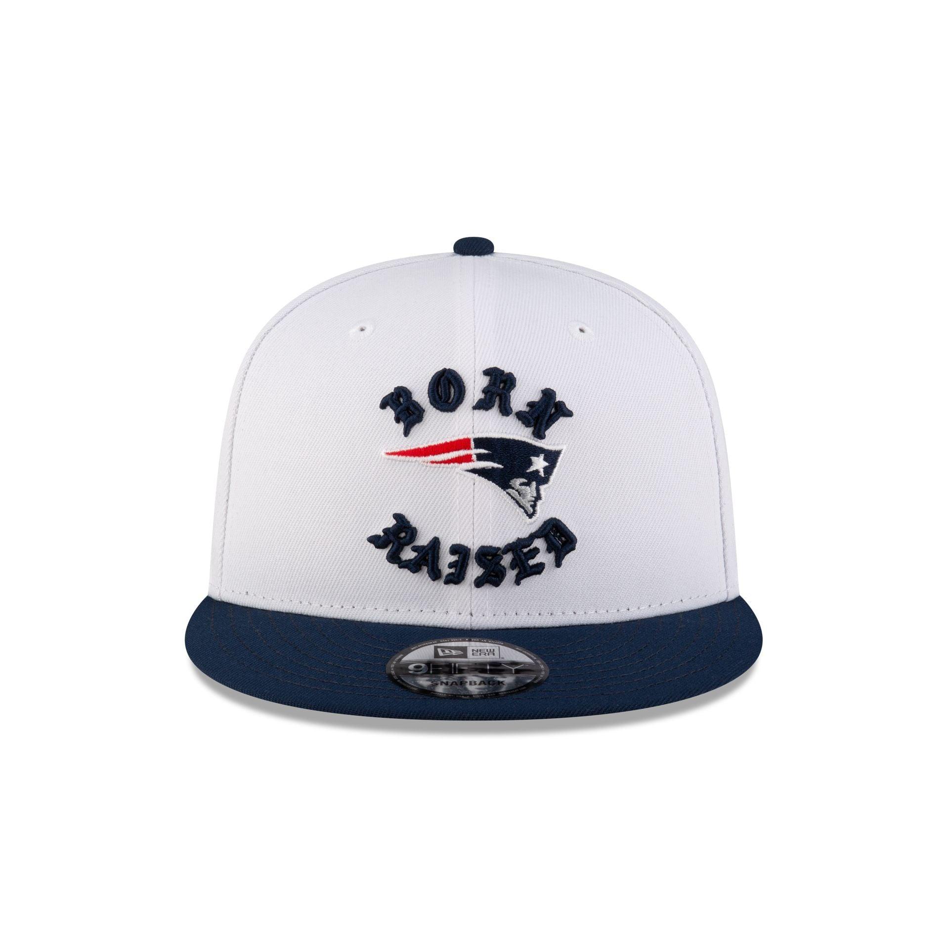 Born x Raised New England Patriots White 9FIFTY Snapback Male Product Image
