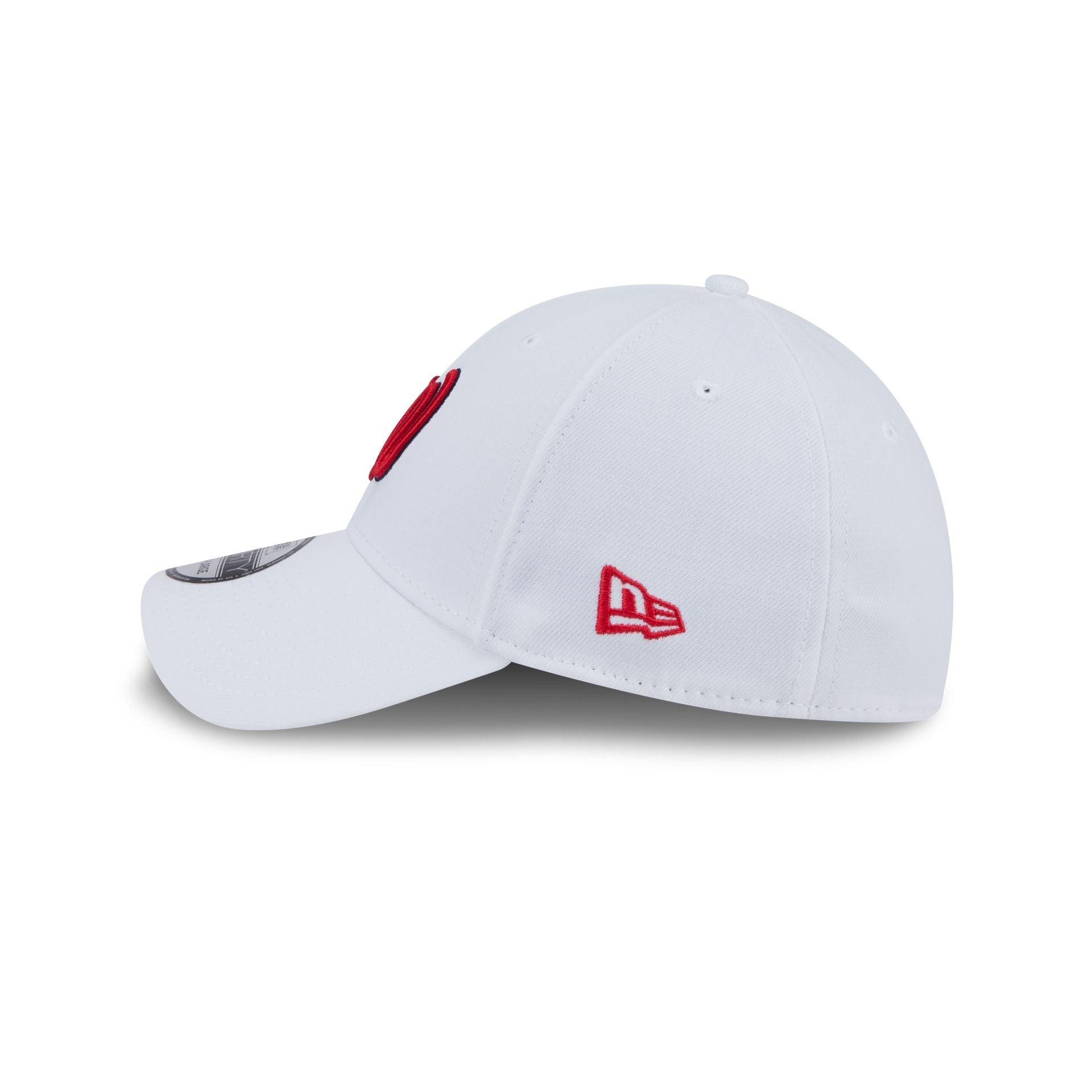 Washington Nationals Optic White 39THIRTY Stretch Fit Hat Male Product Image