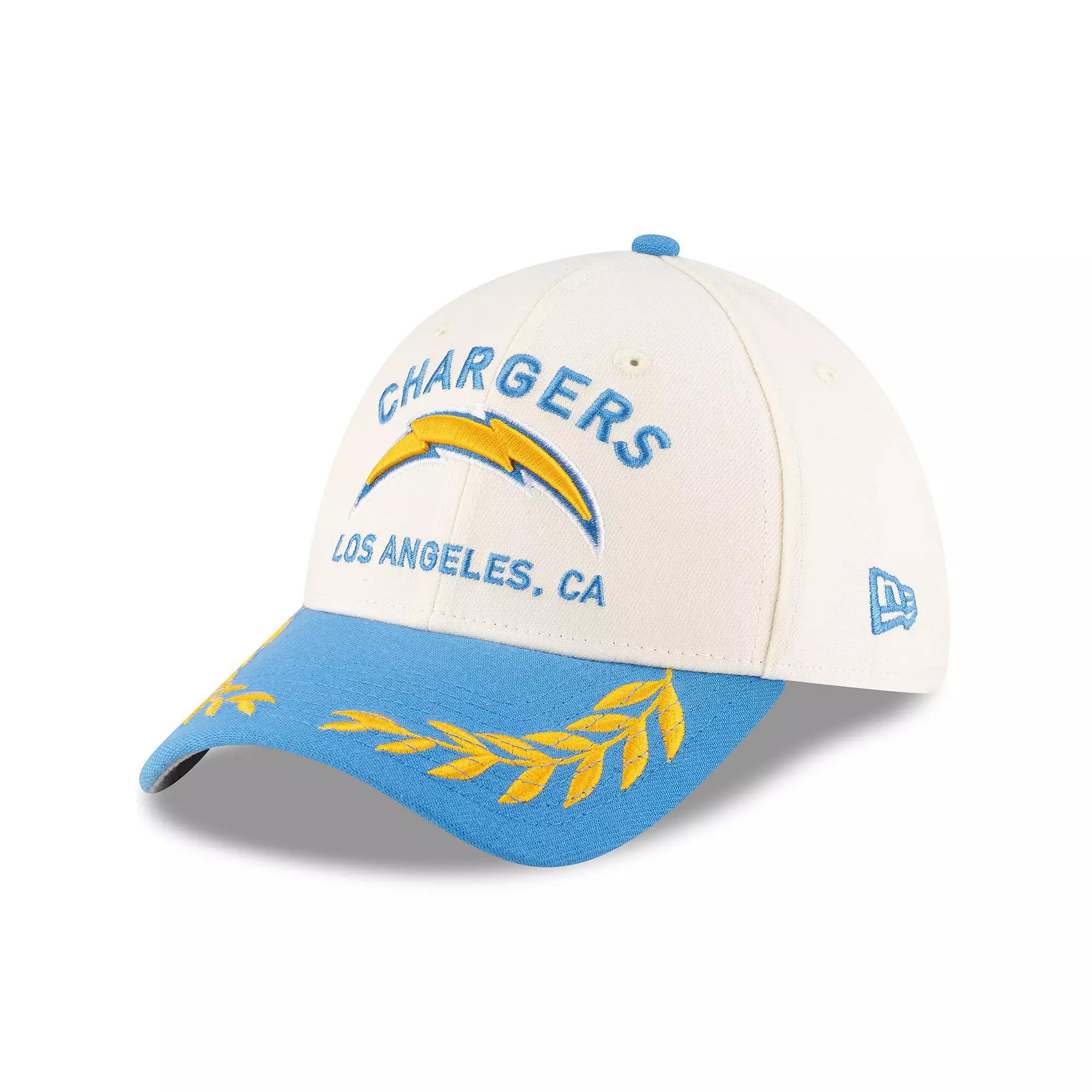 Men's New Era  Cream/Powder Blue Los Angeles Chargers 2025 NFL Draft 39THIRTY Flex Hat, Size: Medium/Large, Beige Product Image
