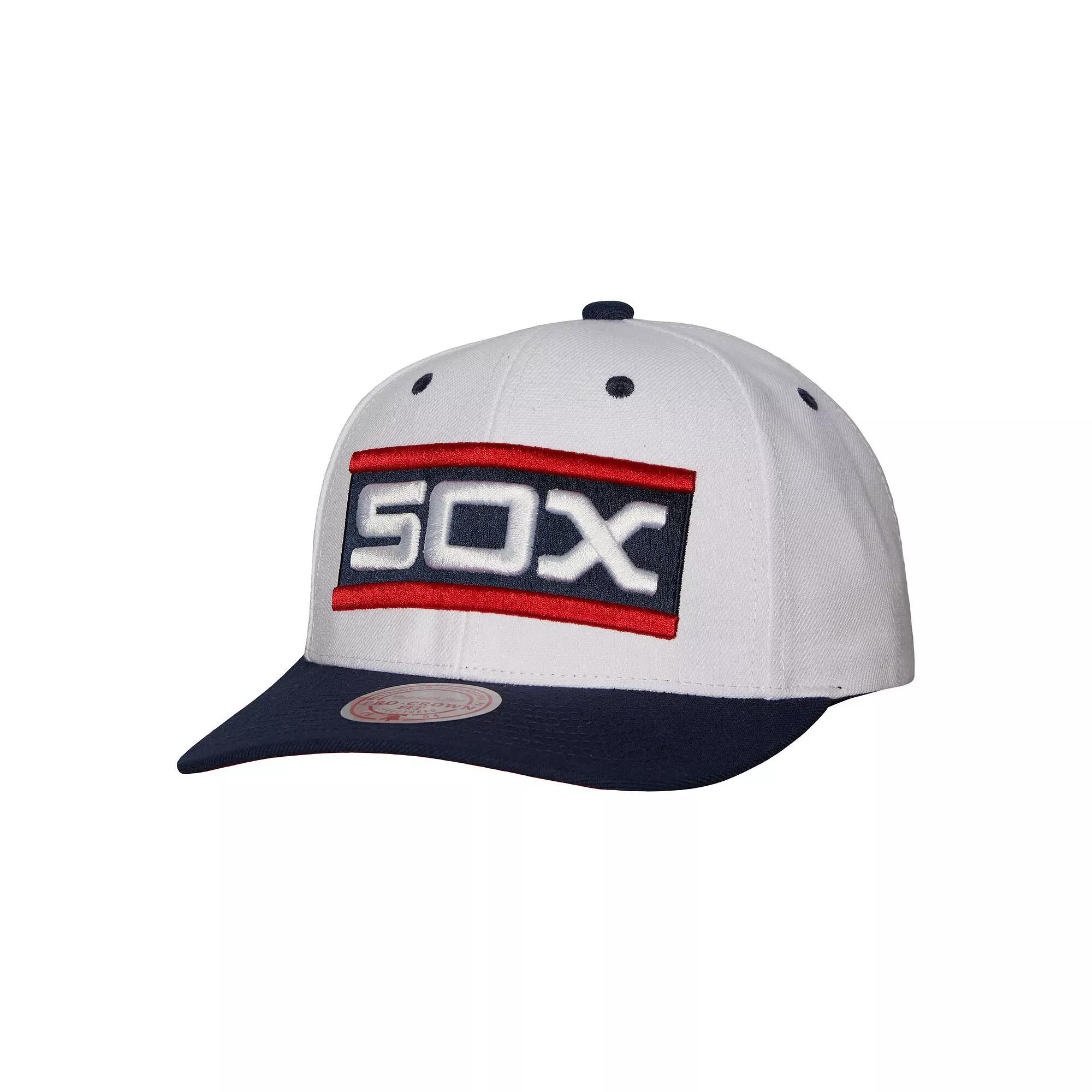 Men's Mitchell & Ness White Chicago White Sox Cooperstown Collection Pro Crown Snapback Hat Product Image