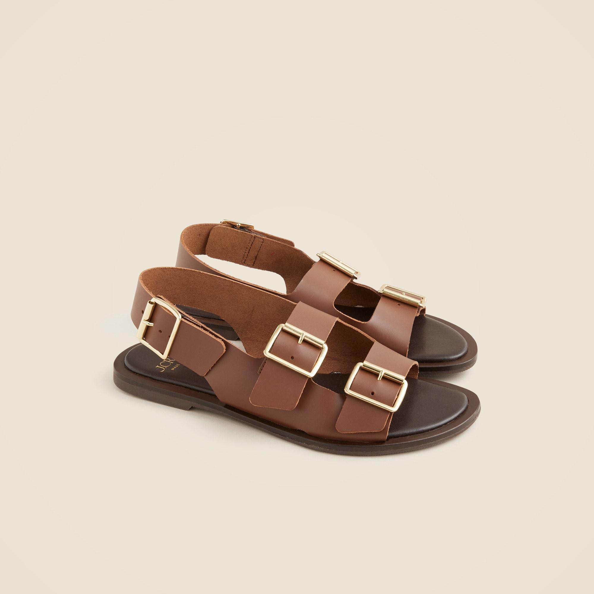 Carsen Made-in-Italy slingback sandals in leather Product Image