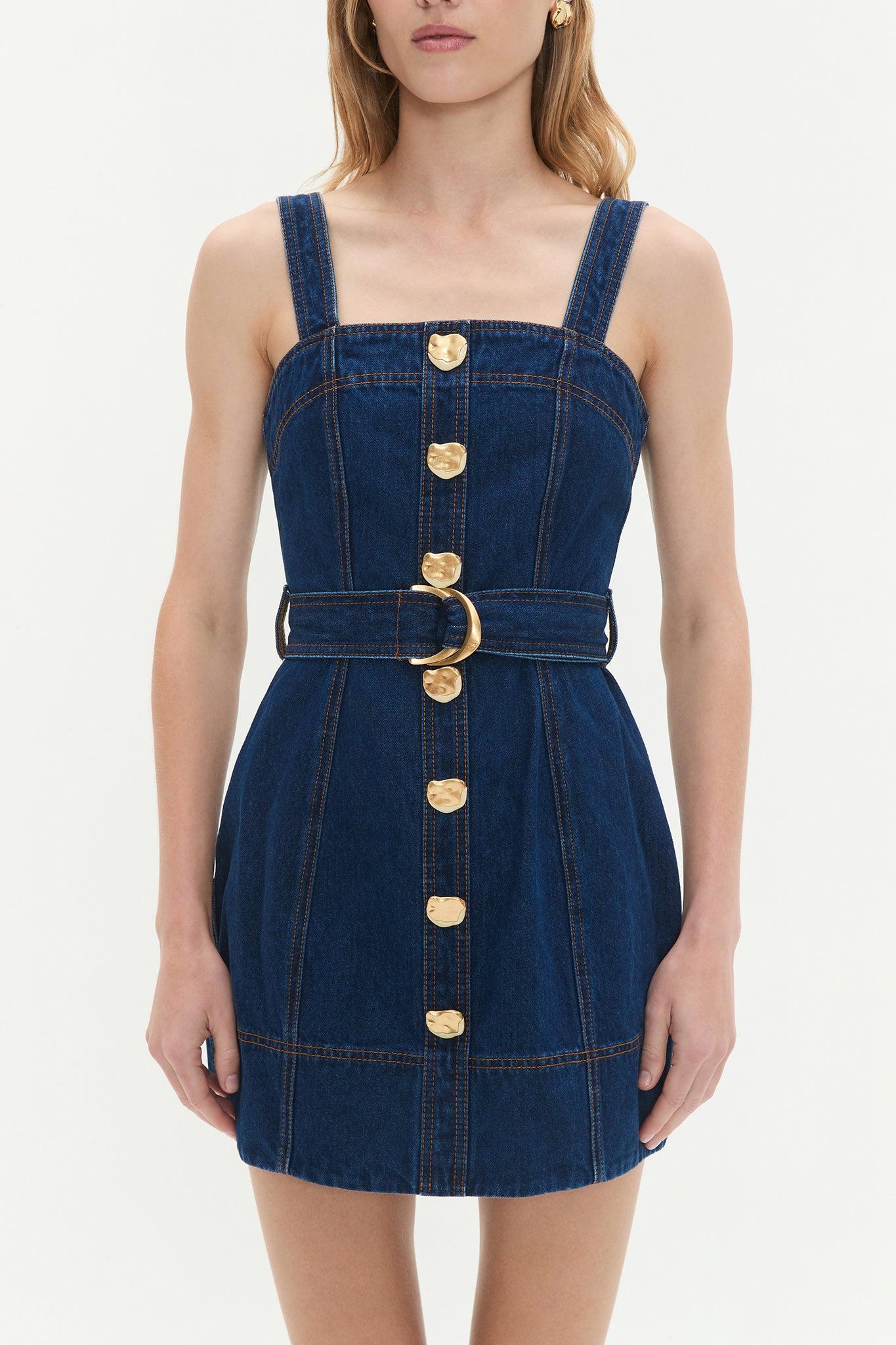 Gianna Denim Mini Dress Product Image