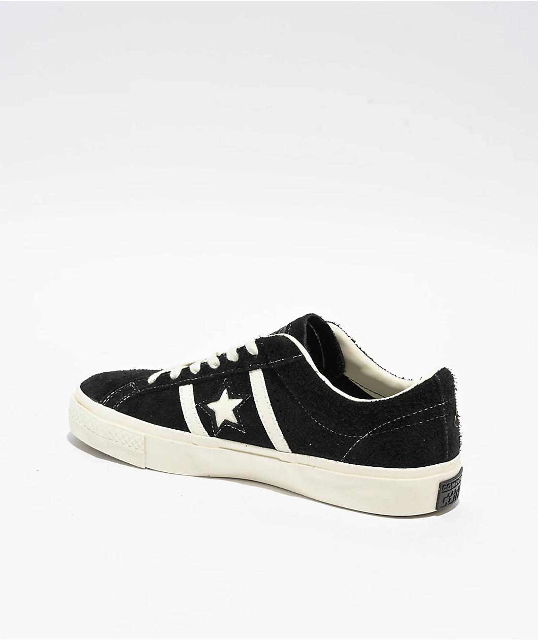 Converse One Star Academy Pro Black & Egret Skate Shoes Product Image